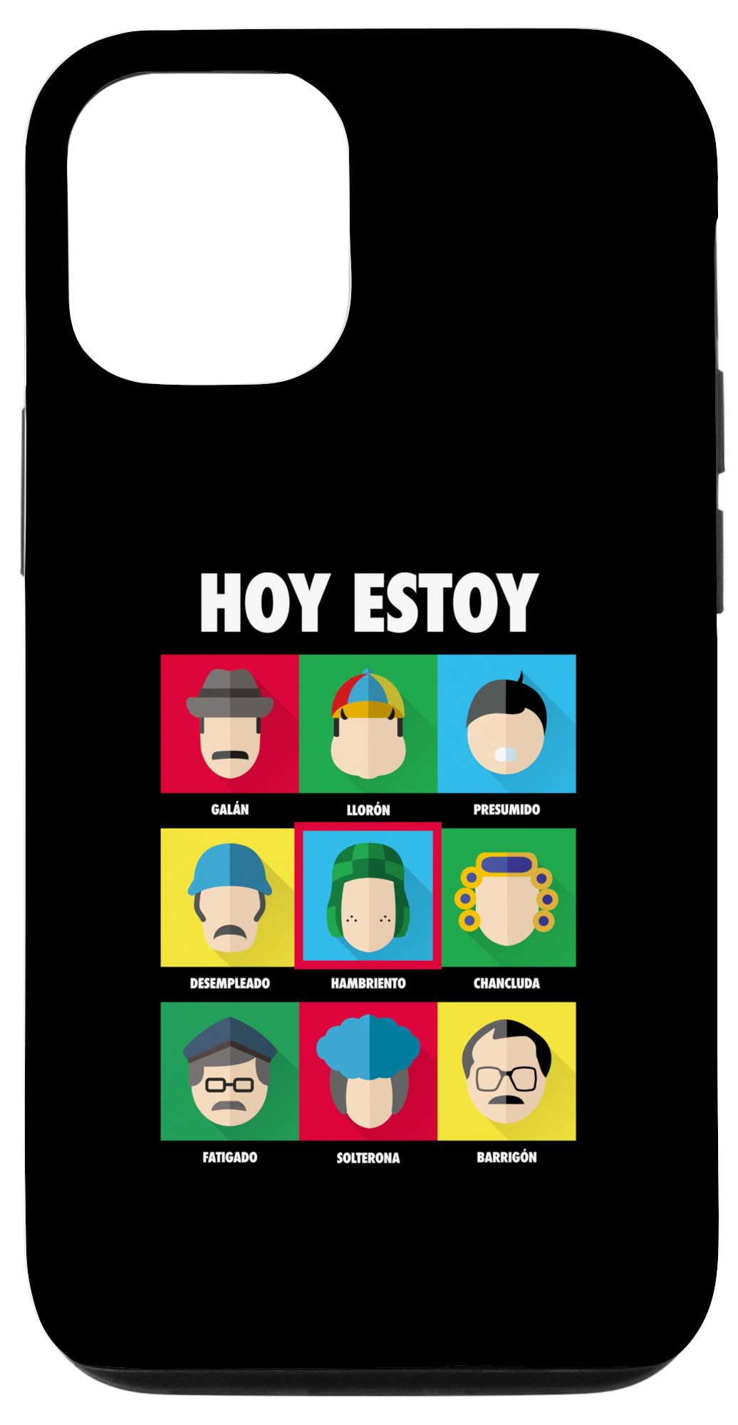 iPhone 12/12 Pro El Chavo - 赤ちゃん、青少年、お上さん、成人男性向けの派手な青写真 スマホケース