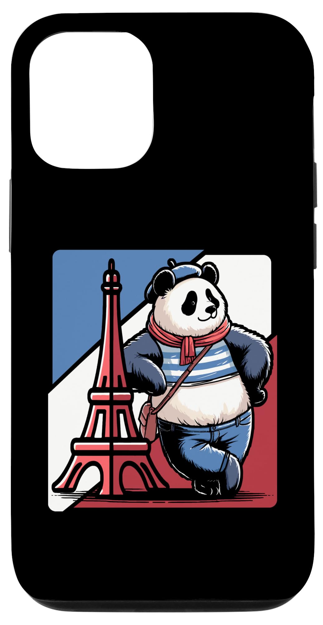 iPhone 13 Pro パリ パンダ エッフェル塔 パンダ クマ スマホケース