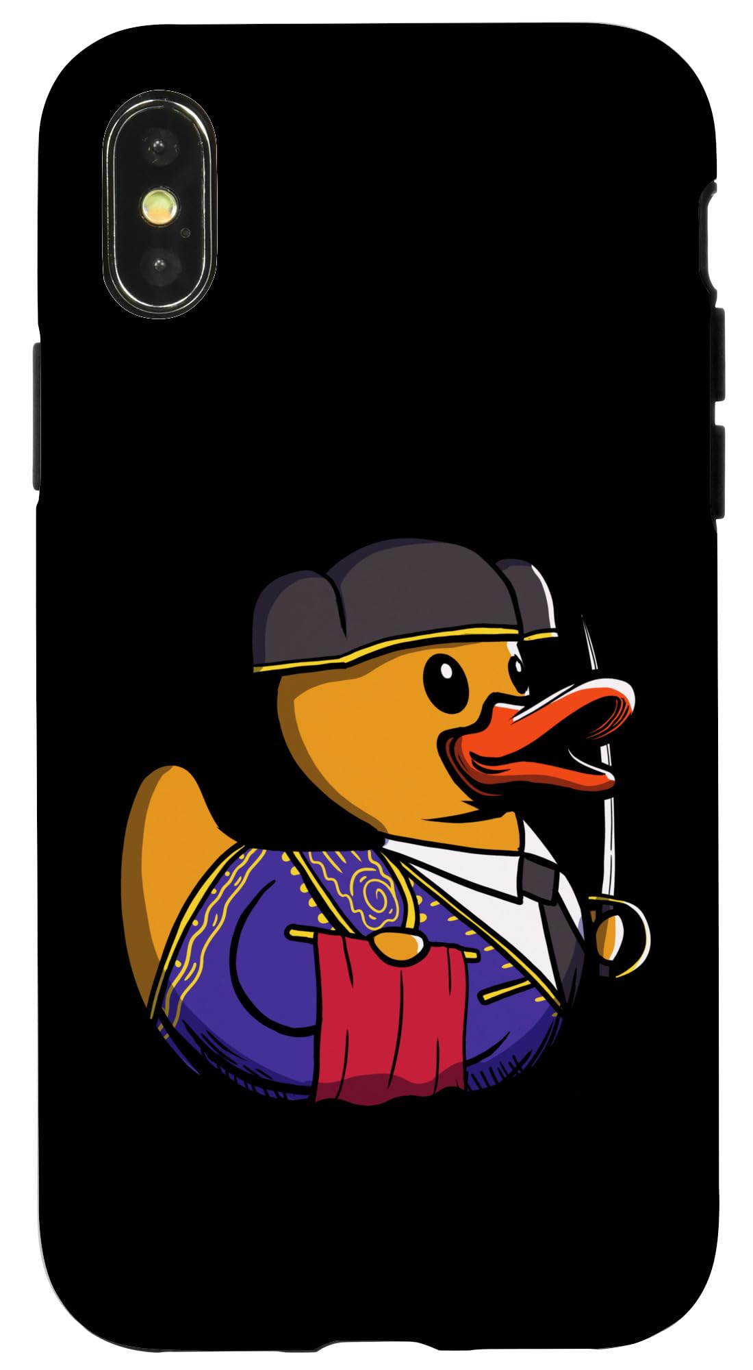 iPhone X/XS Bullfighter Rubber Duck スパニッシュトレロアヒル スマホケース
