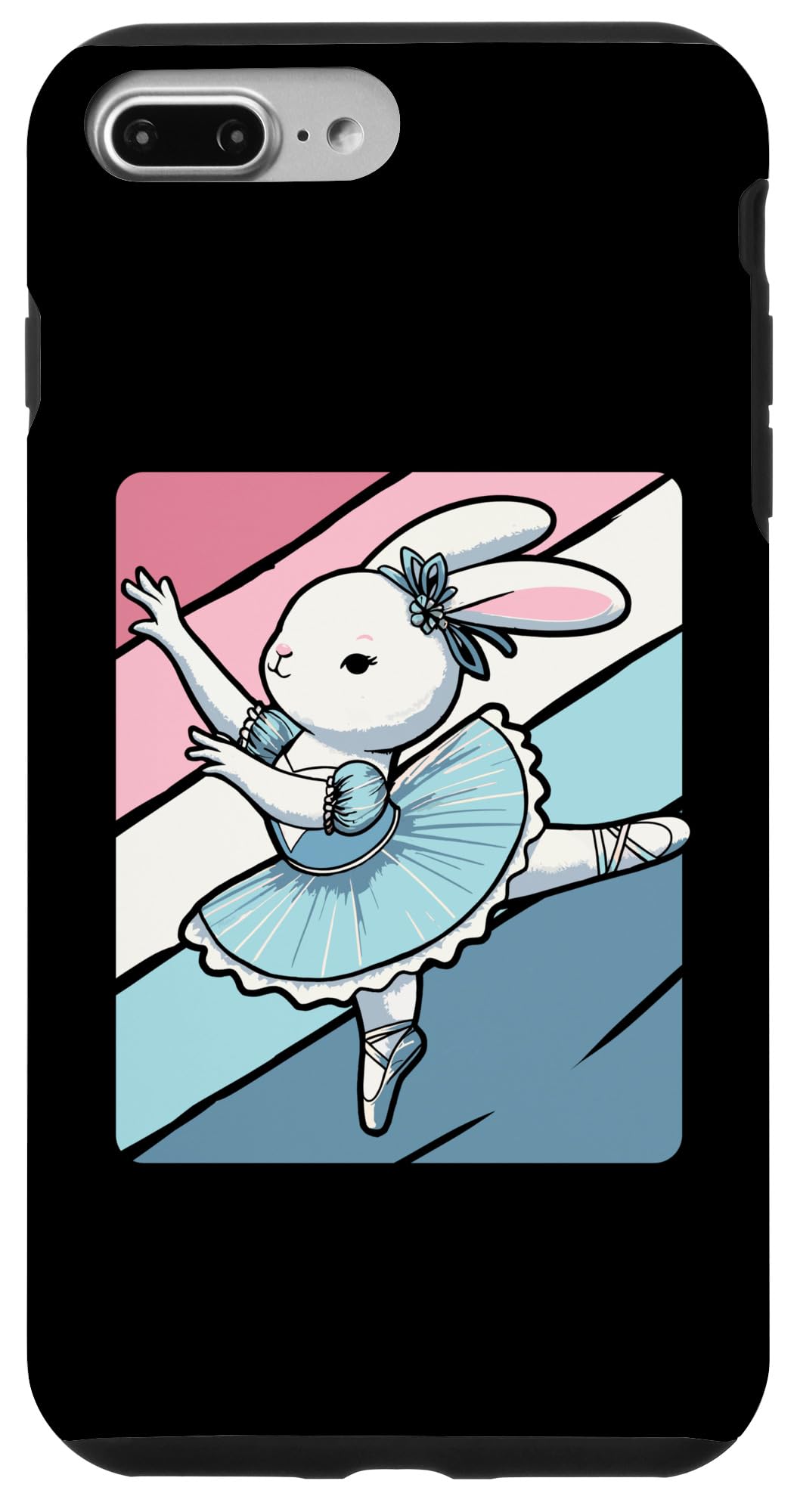 iPhone 7 Plus/8 Plus バレリーナ バニー バレエダンサー うさぎ スマホケース