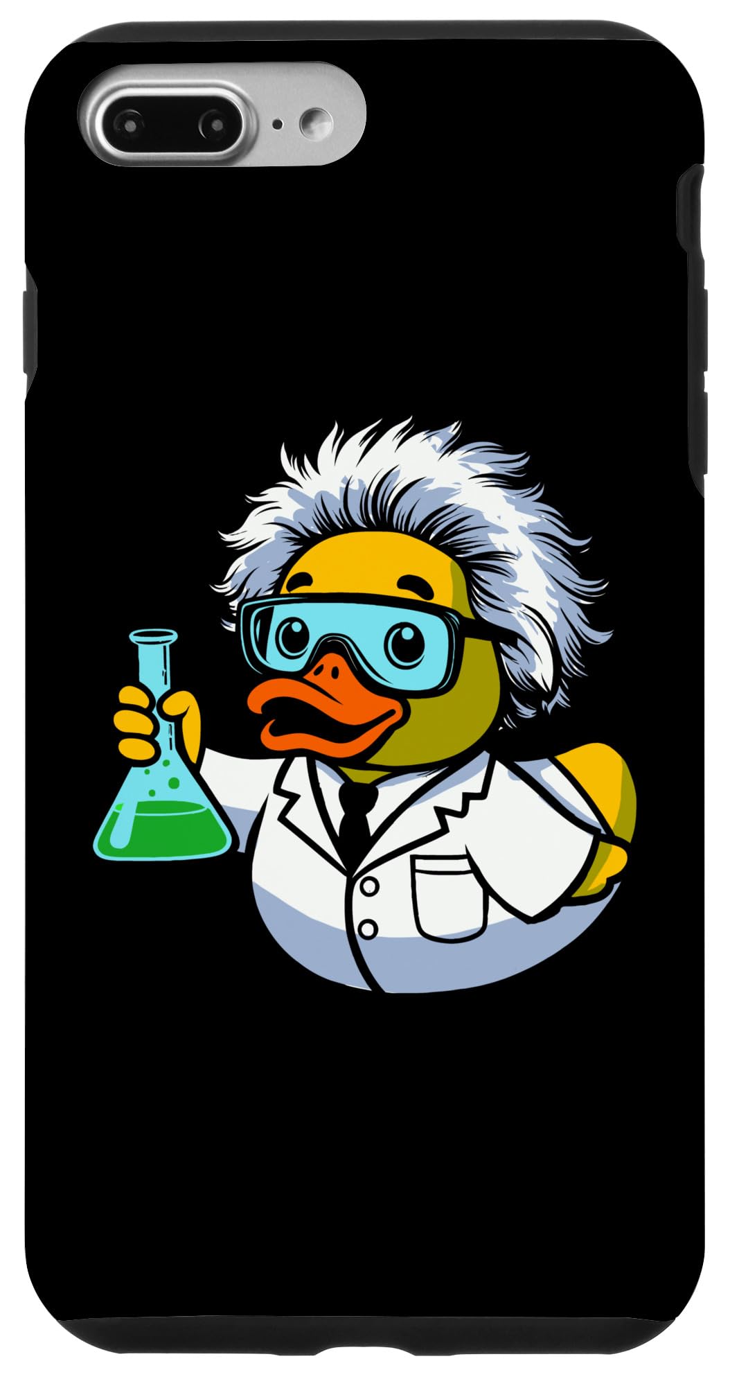 iPhone 7 Plus/8 Plus Chemistry Rubber Duck Chemist アヒル スマホケース