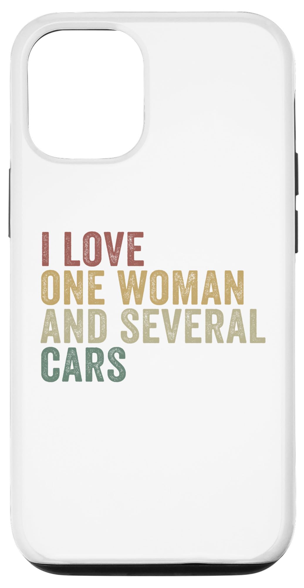 iPhone 14 Pro I Love One Woman And Sseveral Cars 面白おかしい力学的 スマホケース スマートフォン・タブレット-スマートフォン・携帯電話アクセサリー-ケース・カバー
