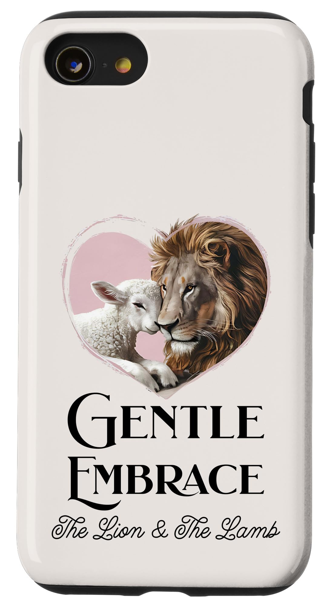 iPhone SE (2020) / 7 / 8 ライオン・ザ・ラム 愛想のいいいだき締める 神のことば教の電話を掛ける スマホケース
