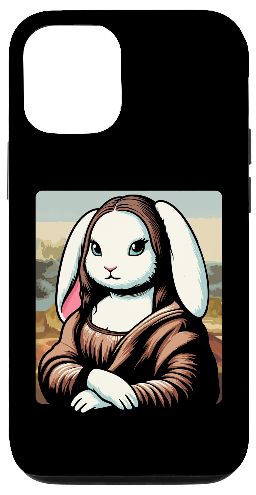 iPhone 14 Mona Bunny Lisa Rabbit Bunny アートワーク スマホケース