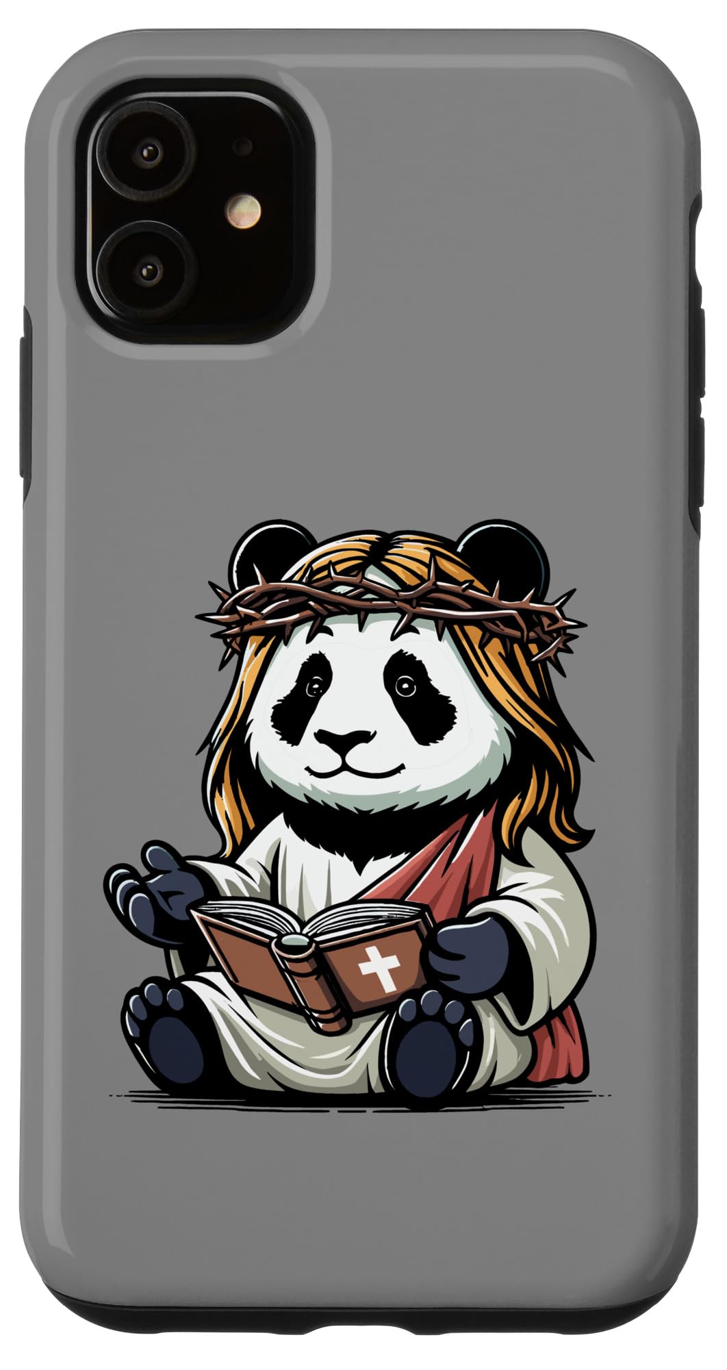 iPhone 11 イエス・キリスト パンダ卿 パンダベア スマホケース