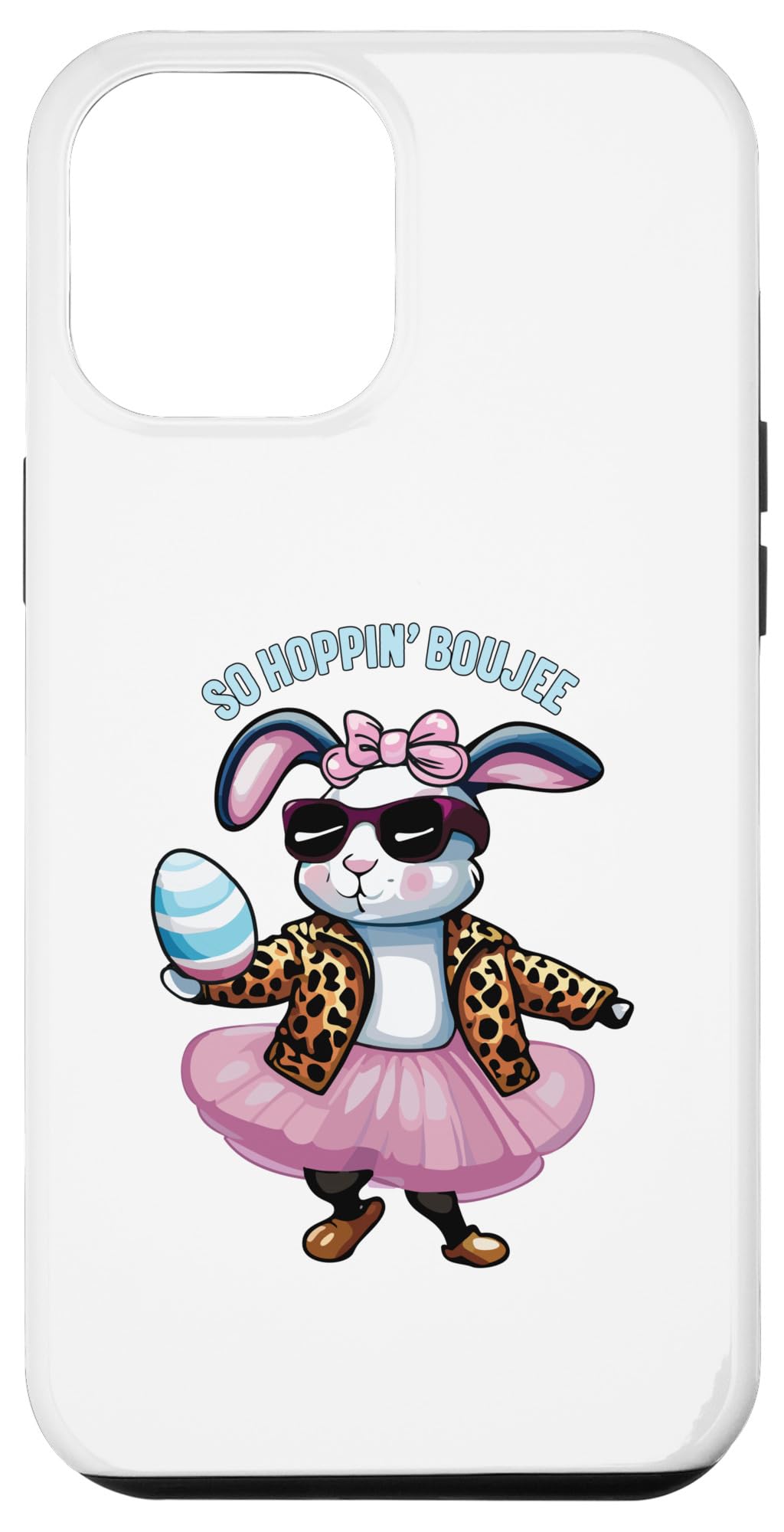iPhone 13 Pro Max So Hoppin Boujee イースターバニー ヒョウ柄 ブジーラビット スマホケース｜WES STORE