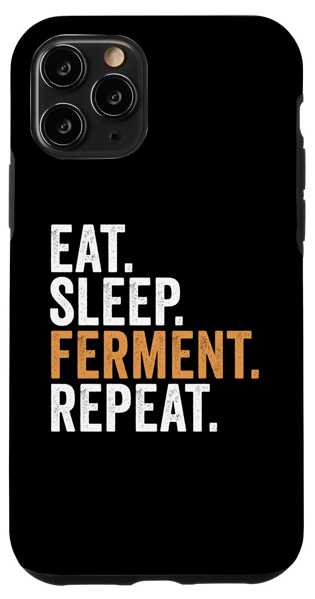 iPhone 11 Pro Eat Sleep 醗酵 再び述べる おもしろ醗酵 スマホケース スマートフォン・タブレット-スマートフォン・携帯電話アクセサリー