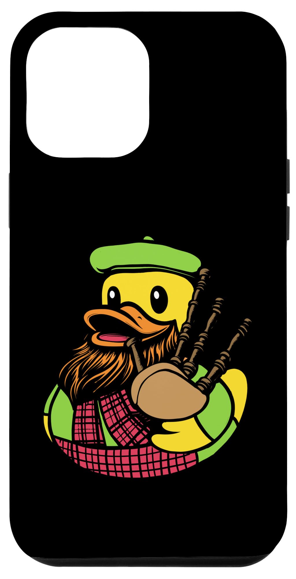 iPhone 14 Pro Max Bagpipe ラバーダック スコットランド アヒル バグパイパー スマホケース