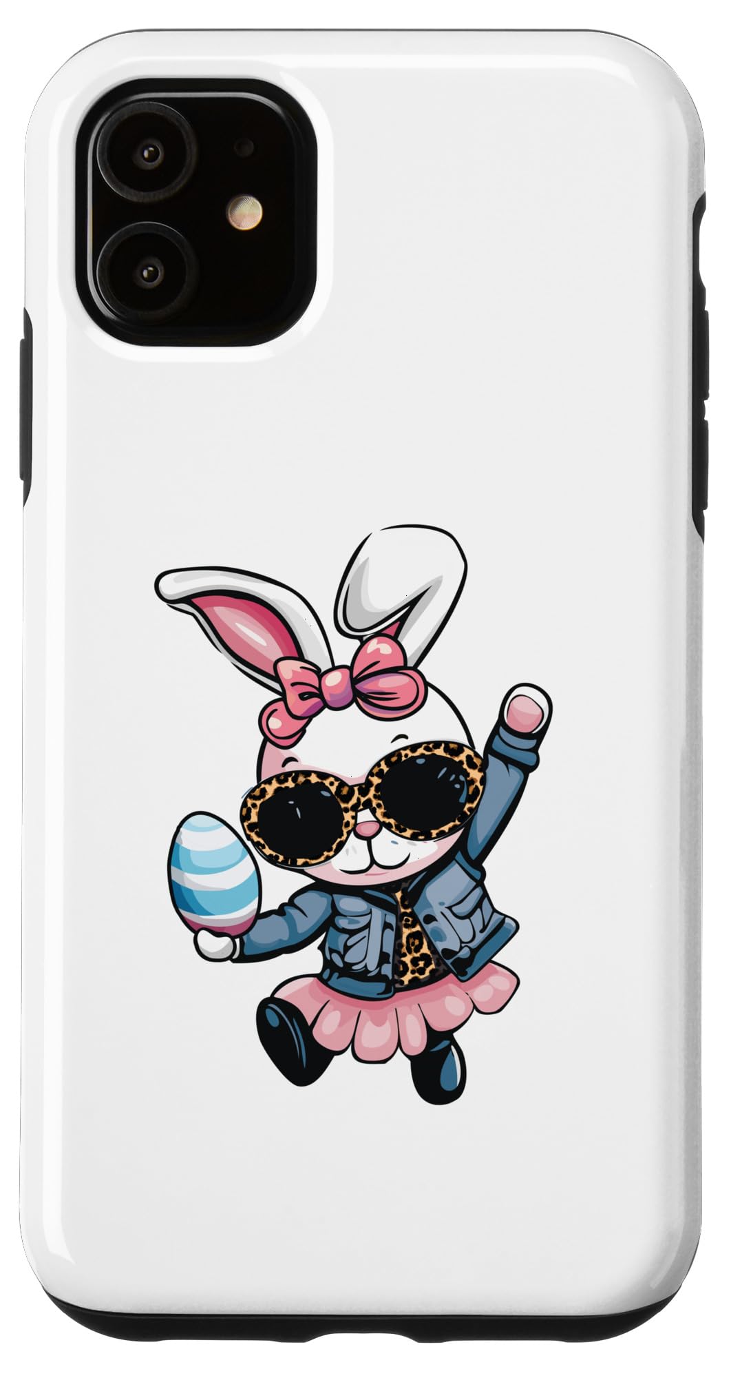 iPhone 11 So Hoppin Boujee イースターバニー ヒョウ柄 ブジーラビット スマホケース