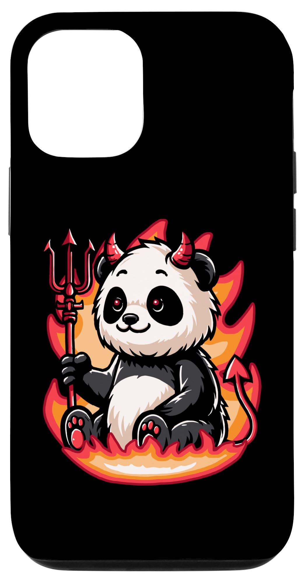 iPhone 15 悪魔パンダ サタン パンダ クマ スマホケース