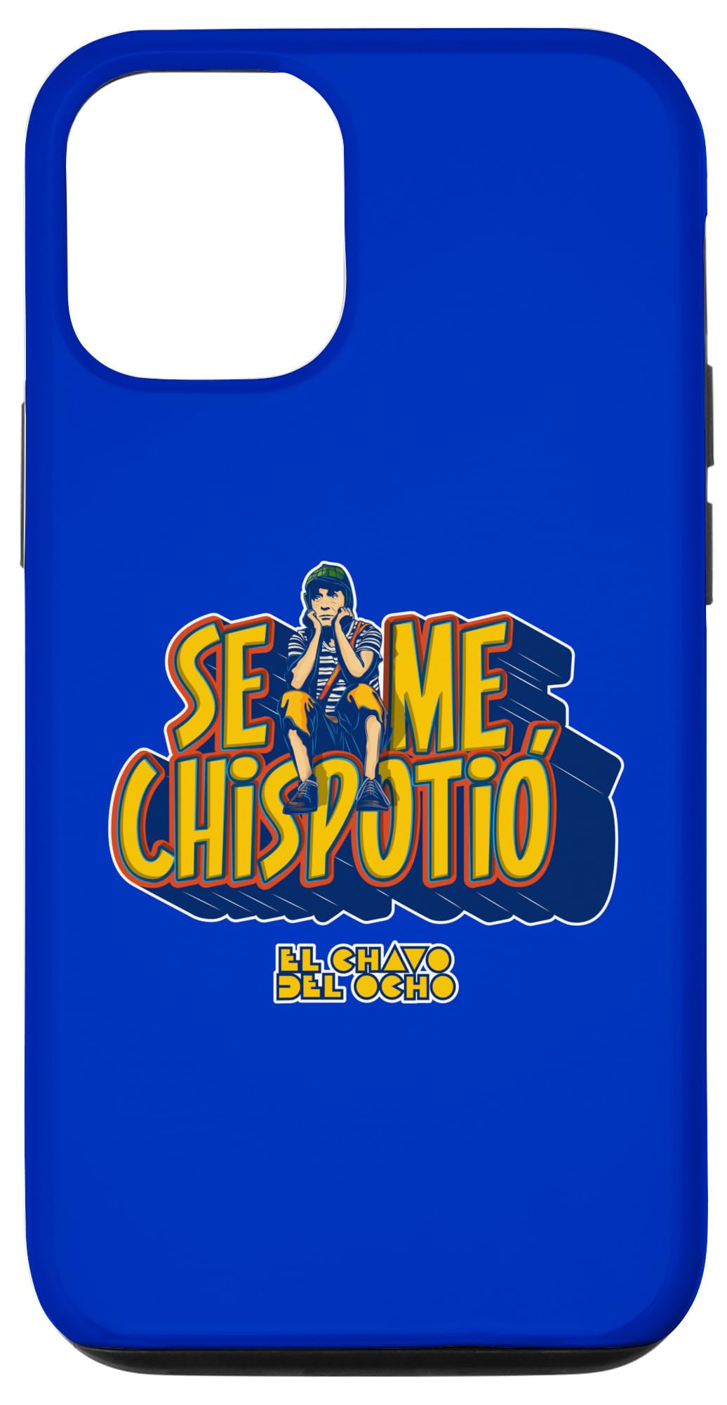 iPhone 12/12 Pro El Chavo - 赤ちゃん、青少年、お上さん、成人男性向けの派手な青写真 スマホケース
