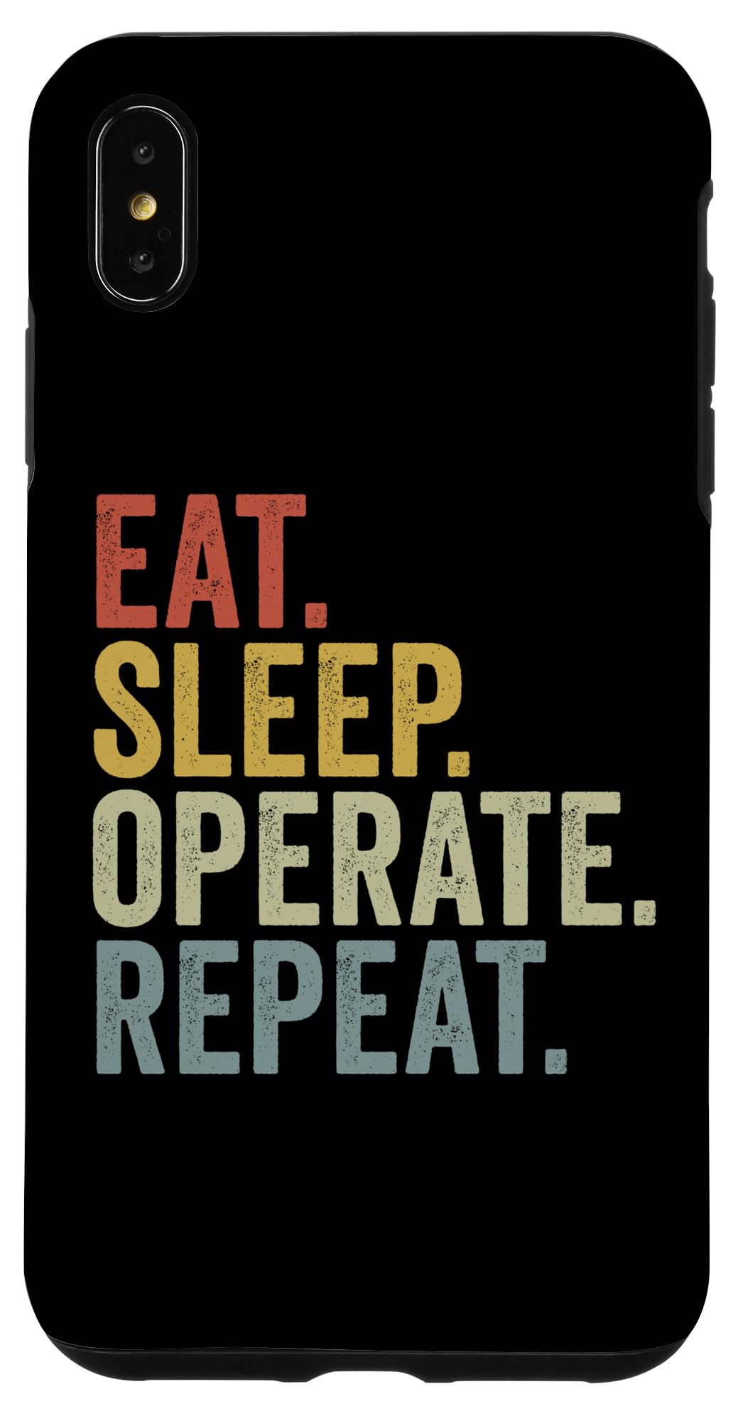 iPhone XS Max Eat Sleep Operate Repeat Funny 外科学医 御医者さん スマホケース