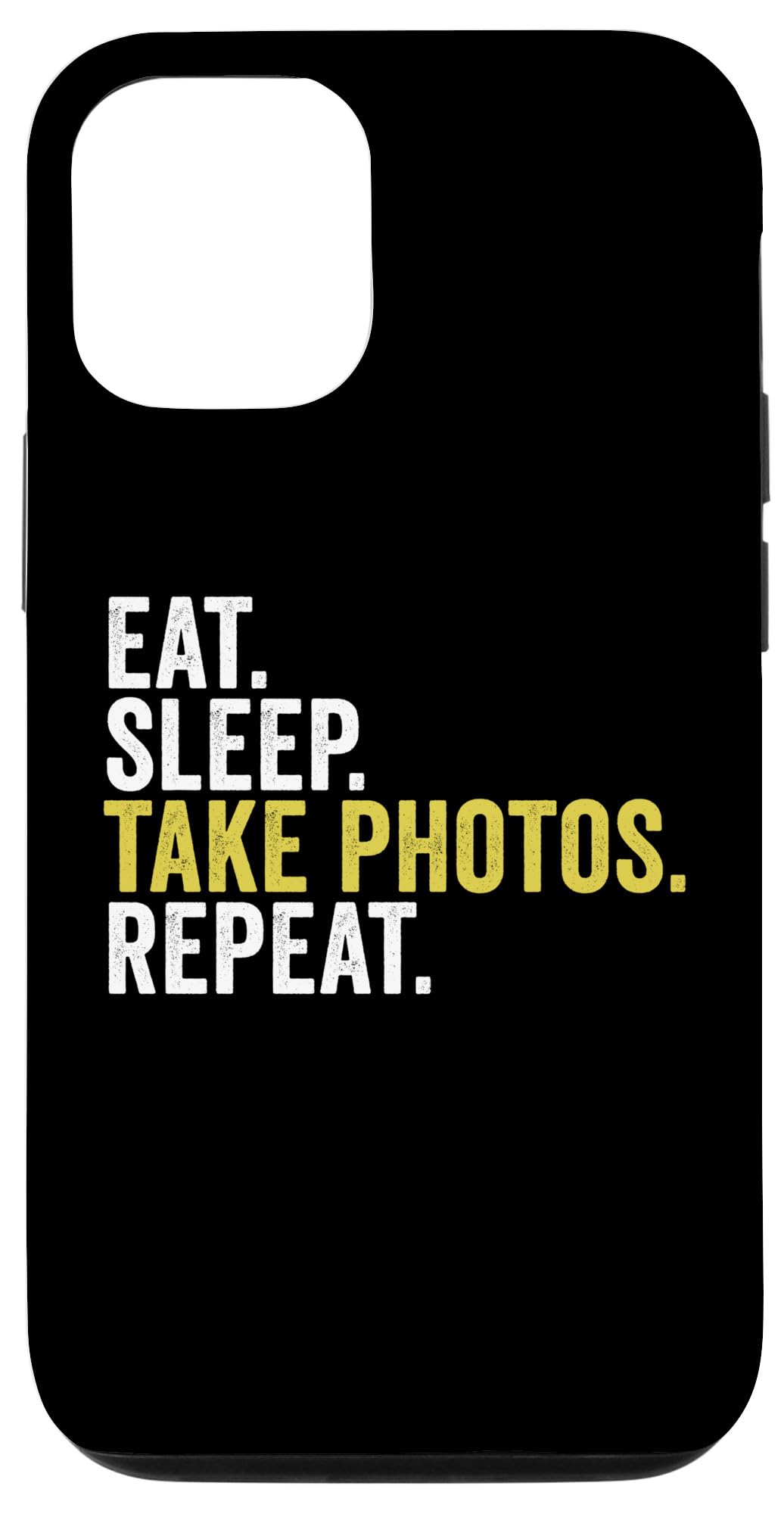 iPhone 15 Pro Eat Sleep 活動写真を撮る 再び述べる 面白可笑しい 活動写真家 スマホケース