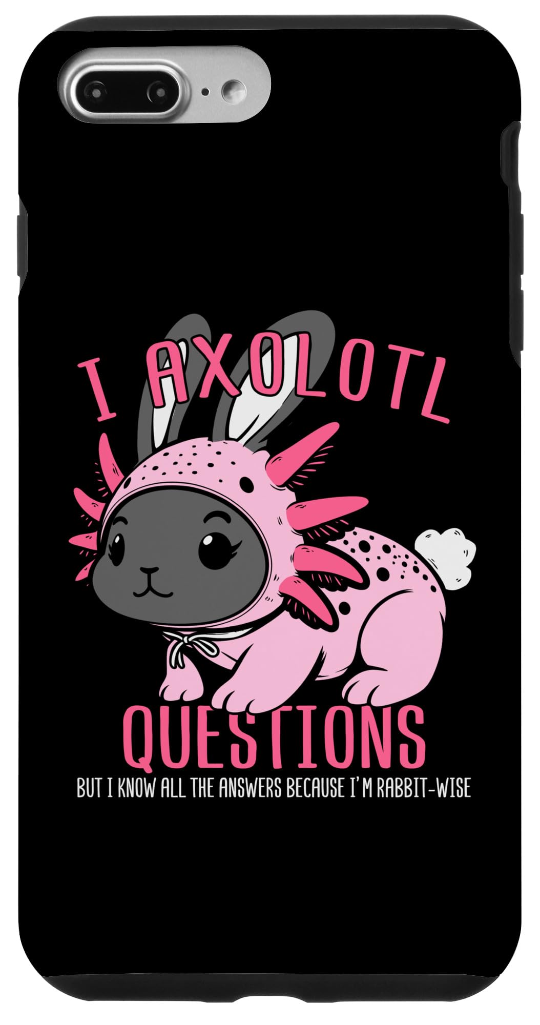 iPhone 7 Plus/8 Plus Axolotl バニー イモリ ウサギ スマホケース