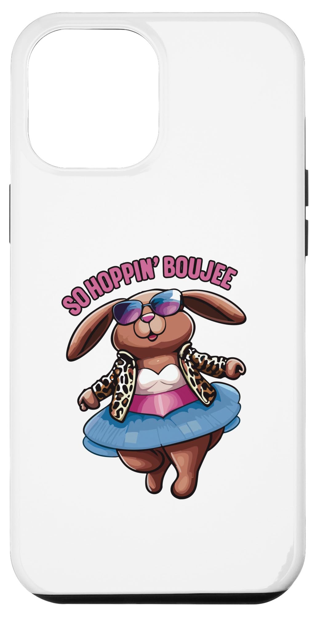 iPhone 14 Plus So Hoppin Boujee イースターバニー ヒョウ柄 ブジーラビット スマホケース