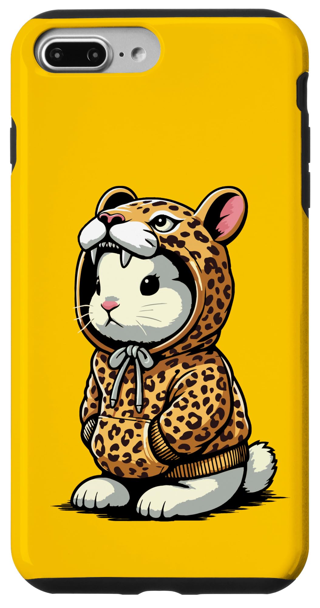 iPhone 7 Plus/8 Plus ジャガー バニー ヒョウ 家兎 スマホケース