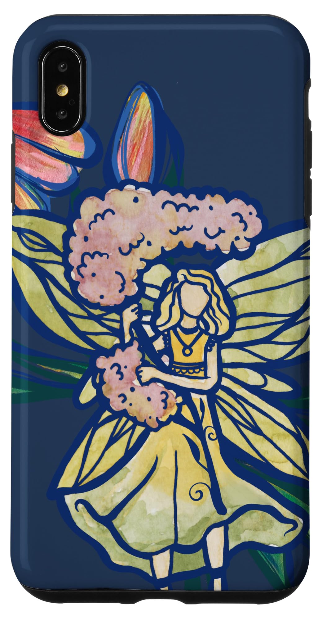 iPhone XS Max Fairy Garden 作物細工物 I Love Fairies スマホケース