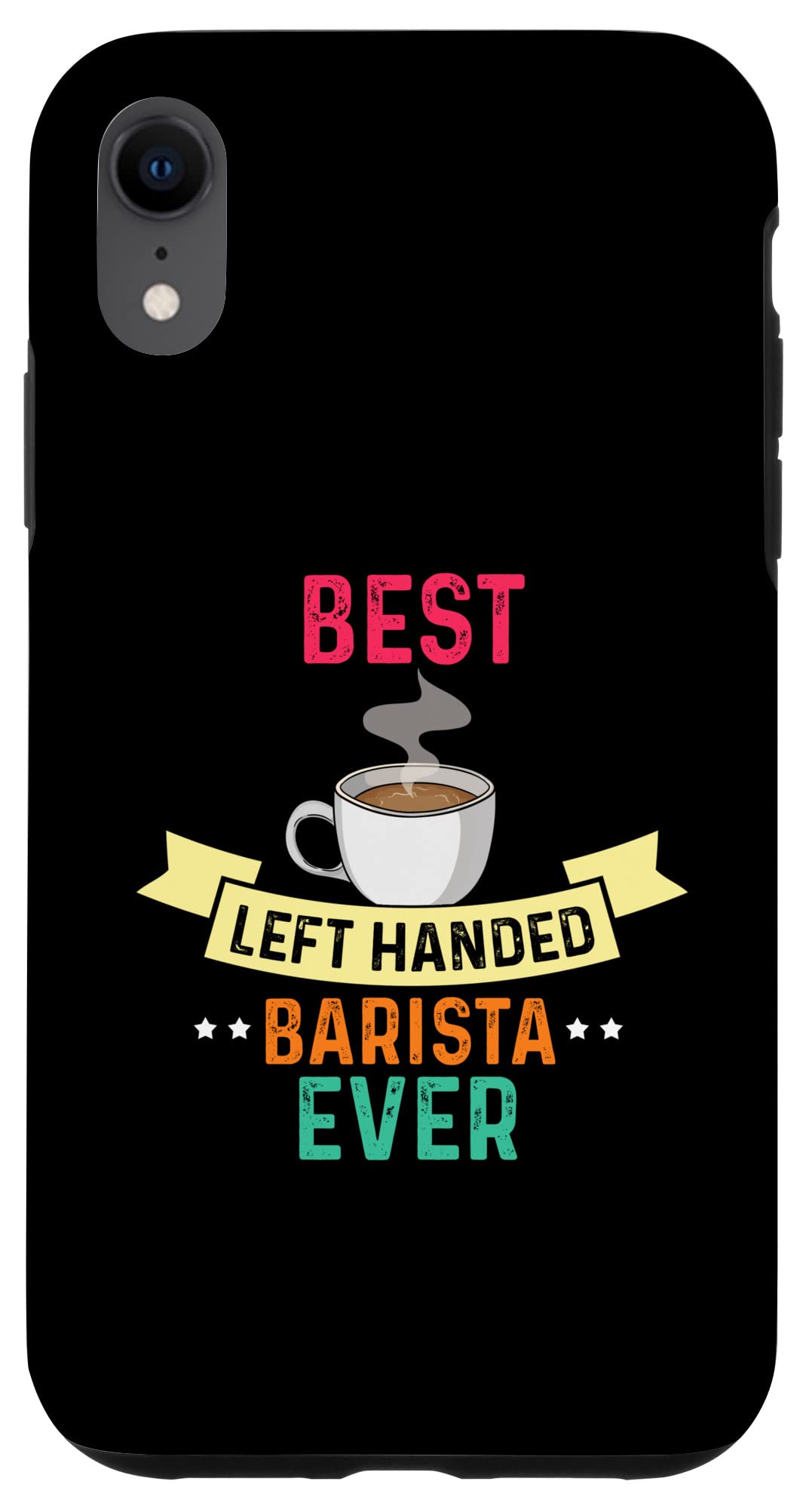 iPhone XR 左利きのバリスタに最適な、コーヒー愛好家のためのコーヒーメーカー・ツール スマホケース