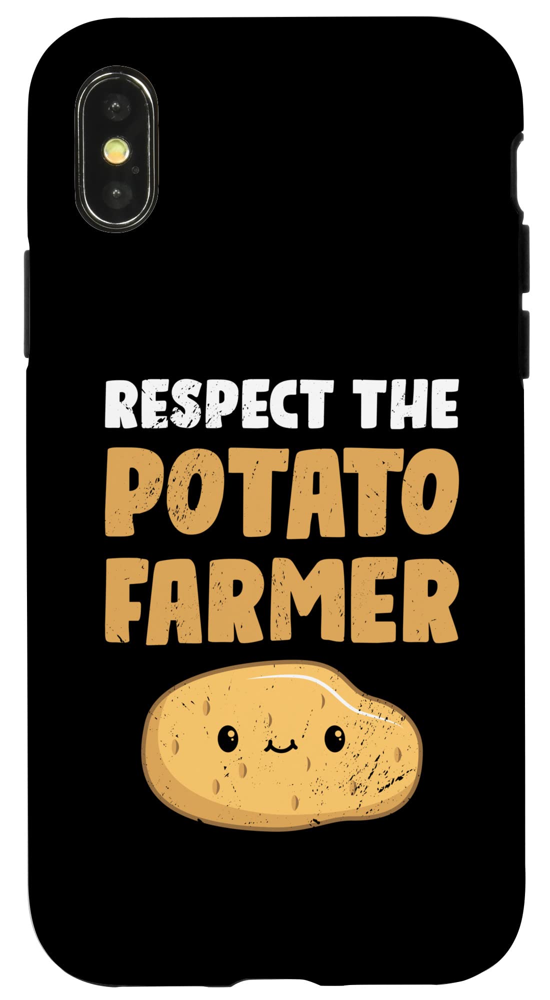 iPhone X/XS Respect The Potato Farmer - 野菜農業 農手 スマホケース