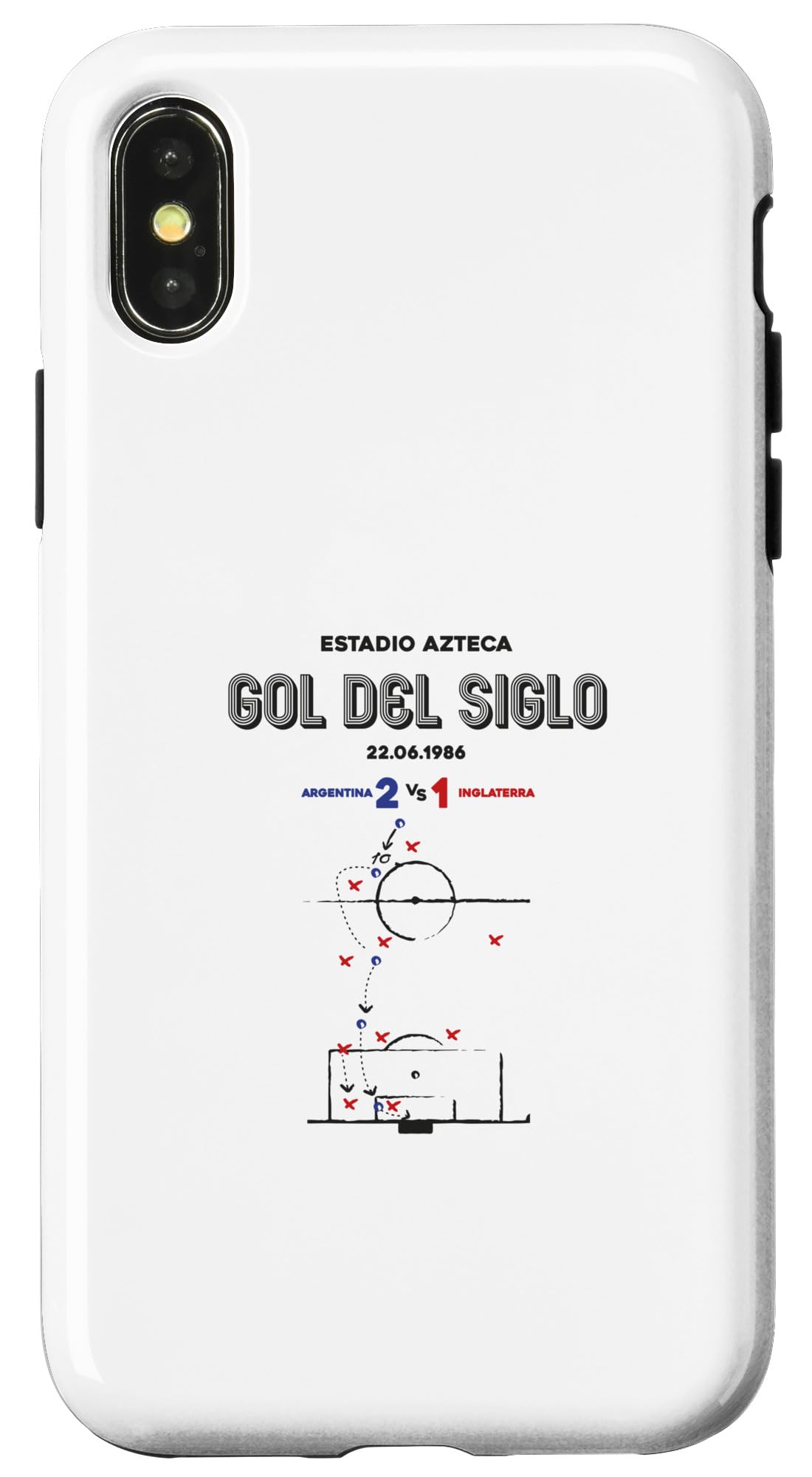 iPhone X/XS Gol del siglo 蹴球気違いかかわり合い商いもの スマホケース
