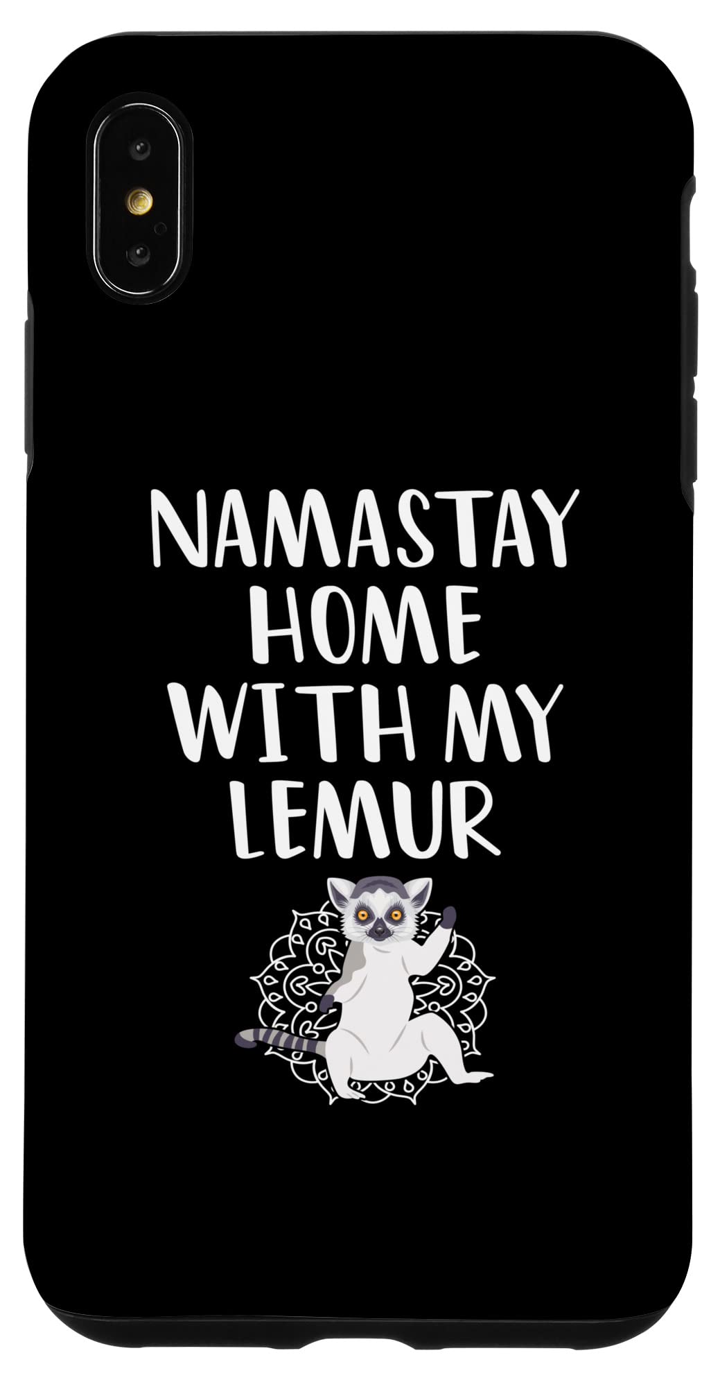 iPhone XS Max Namastay Home - 愉快な動物園の専門家 キツネザルのさささやき スマホケース 6,728円