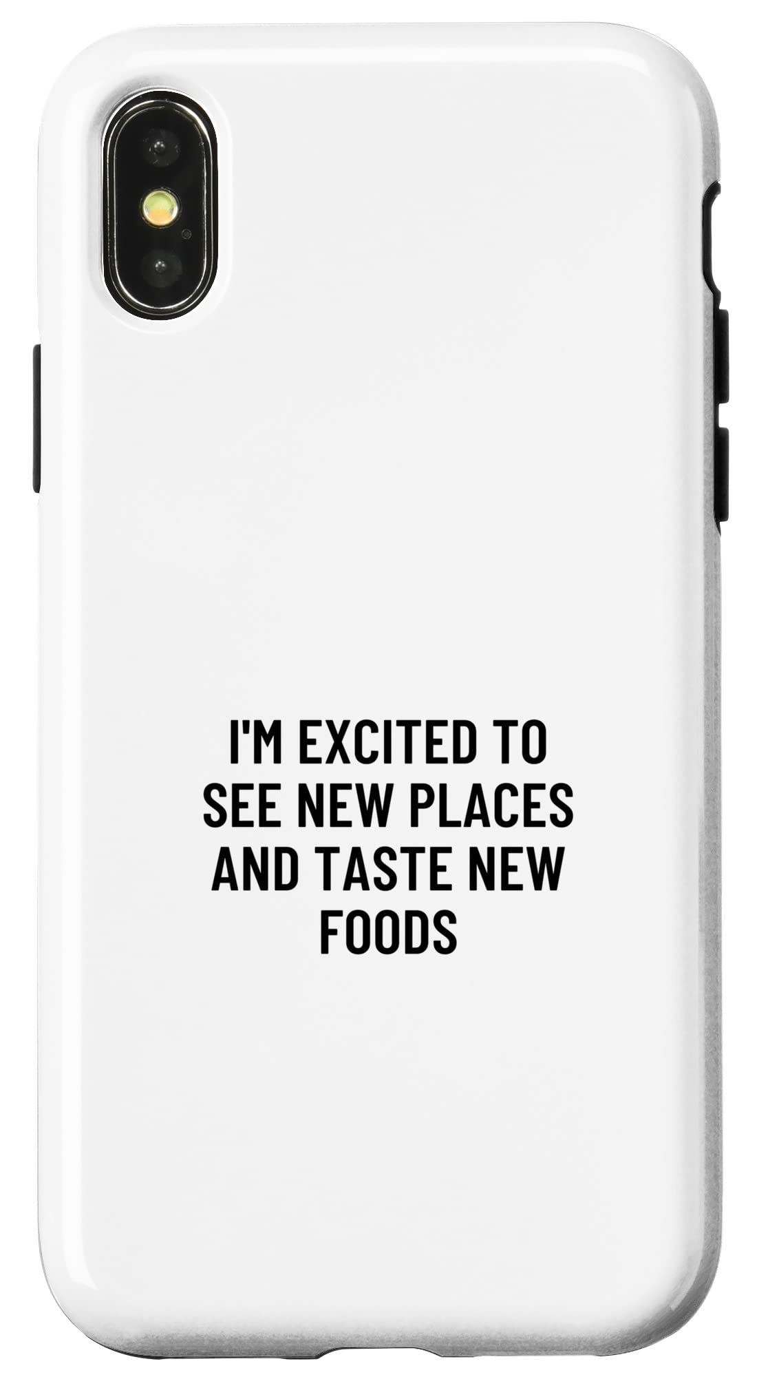 iPhone X/XS 新しい場所を見て、新しい料理を味わうことに興奮しています スマホケース 6,298円