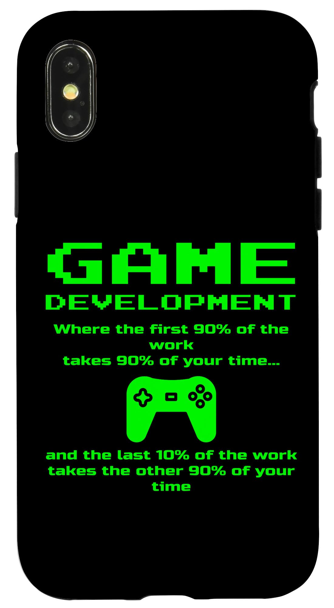 iPhone X/XS Funny Indie ビデオゲーム開発開発開発デザイナー スマホケース