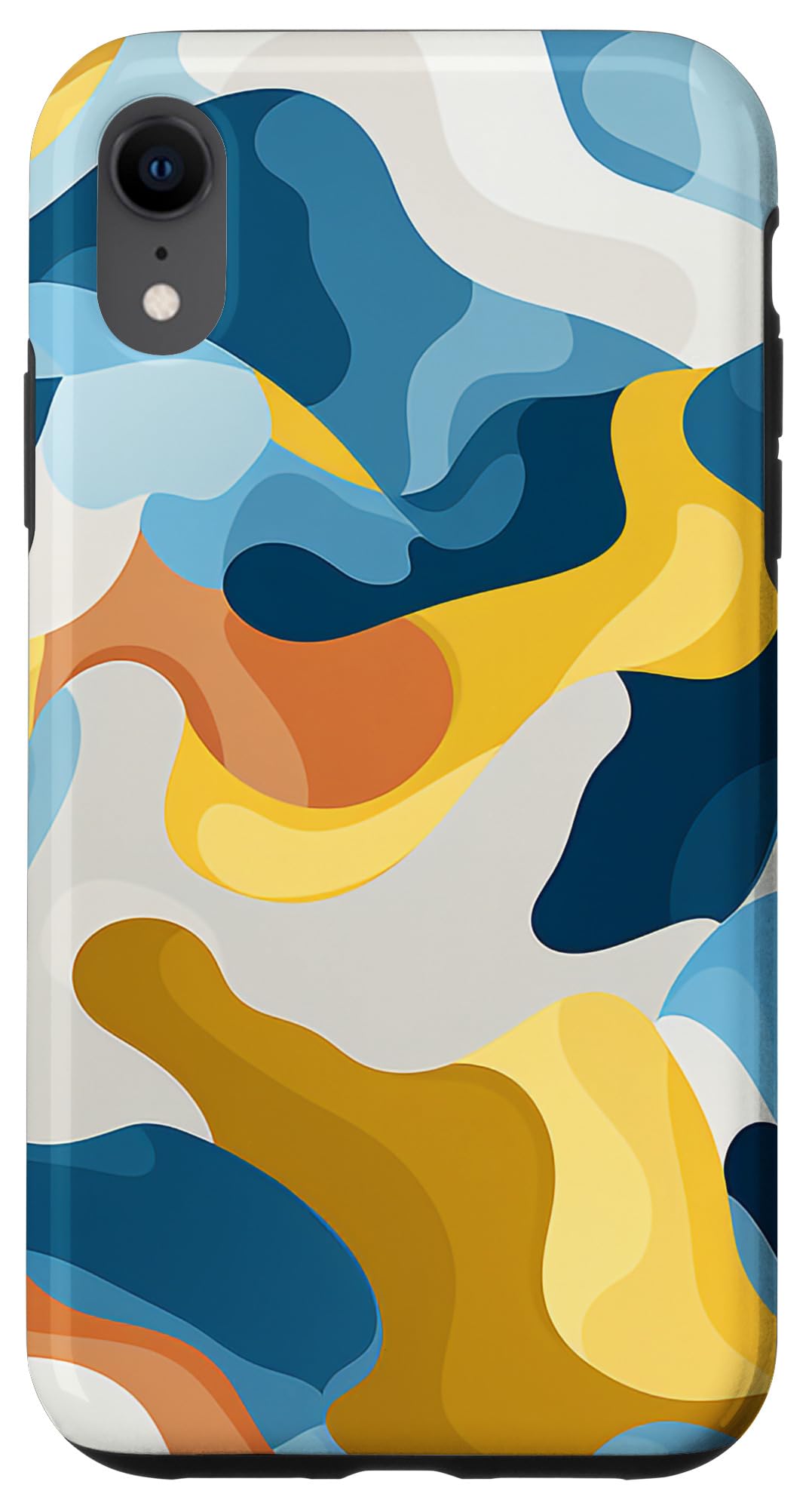 iPhone XR 迷彩パステルイエロー&スカイブルー迷彩 スマホケース 5,913円