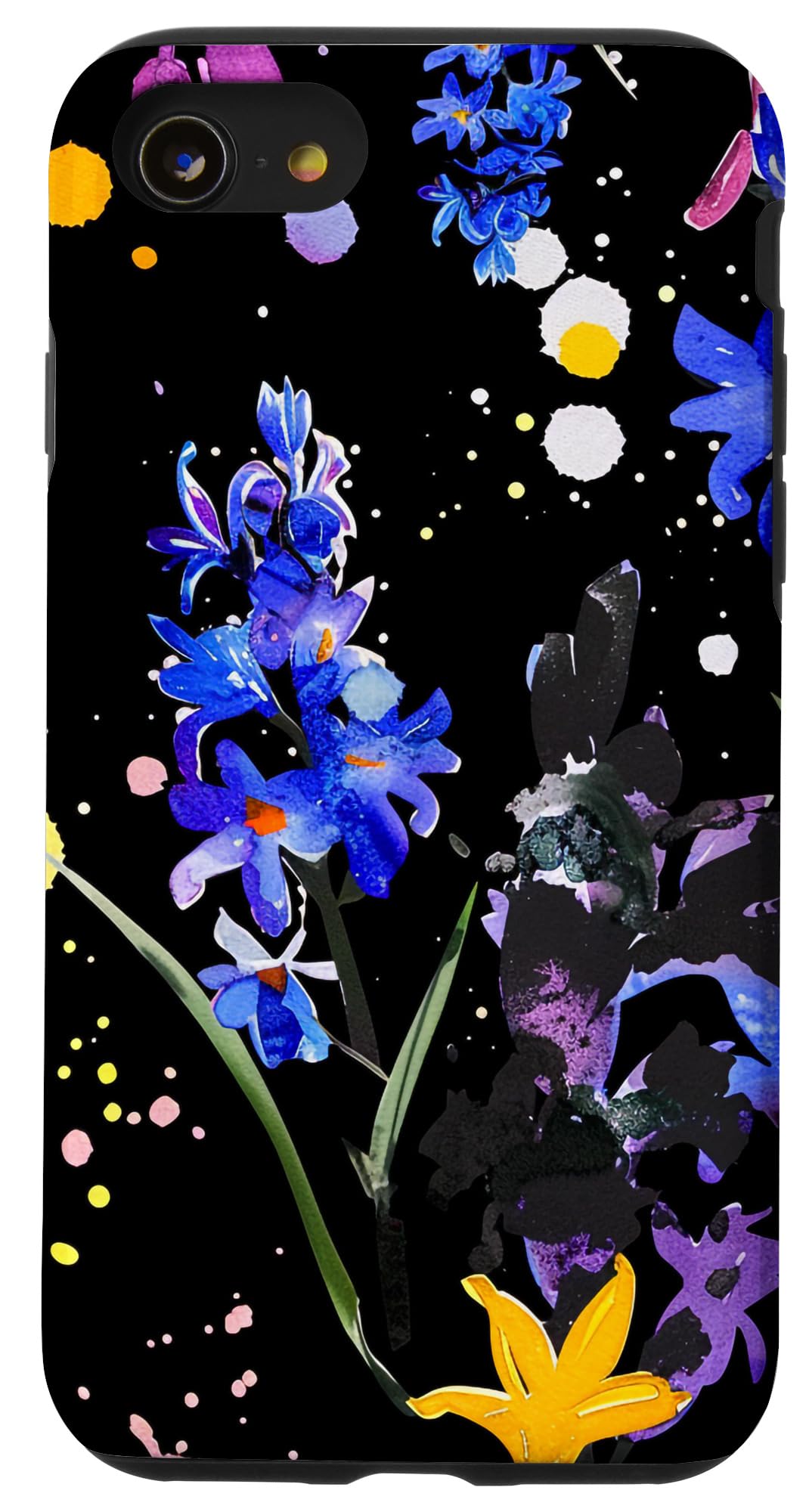 iPhone SE (2020) / 7 / 8 ヒヤシンス 花 抽象 フローラルカラー スプラッシュ スマホケース｜WES STORE