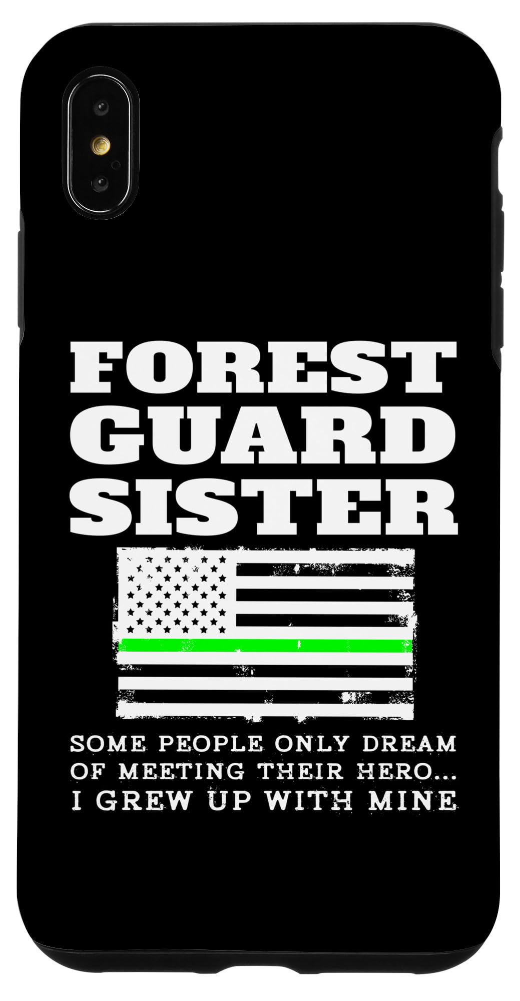 iPhone XS Max Proud Forest Guard Sister Sis Brother マッチングゲームウォーデン スマホケース