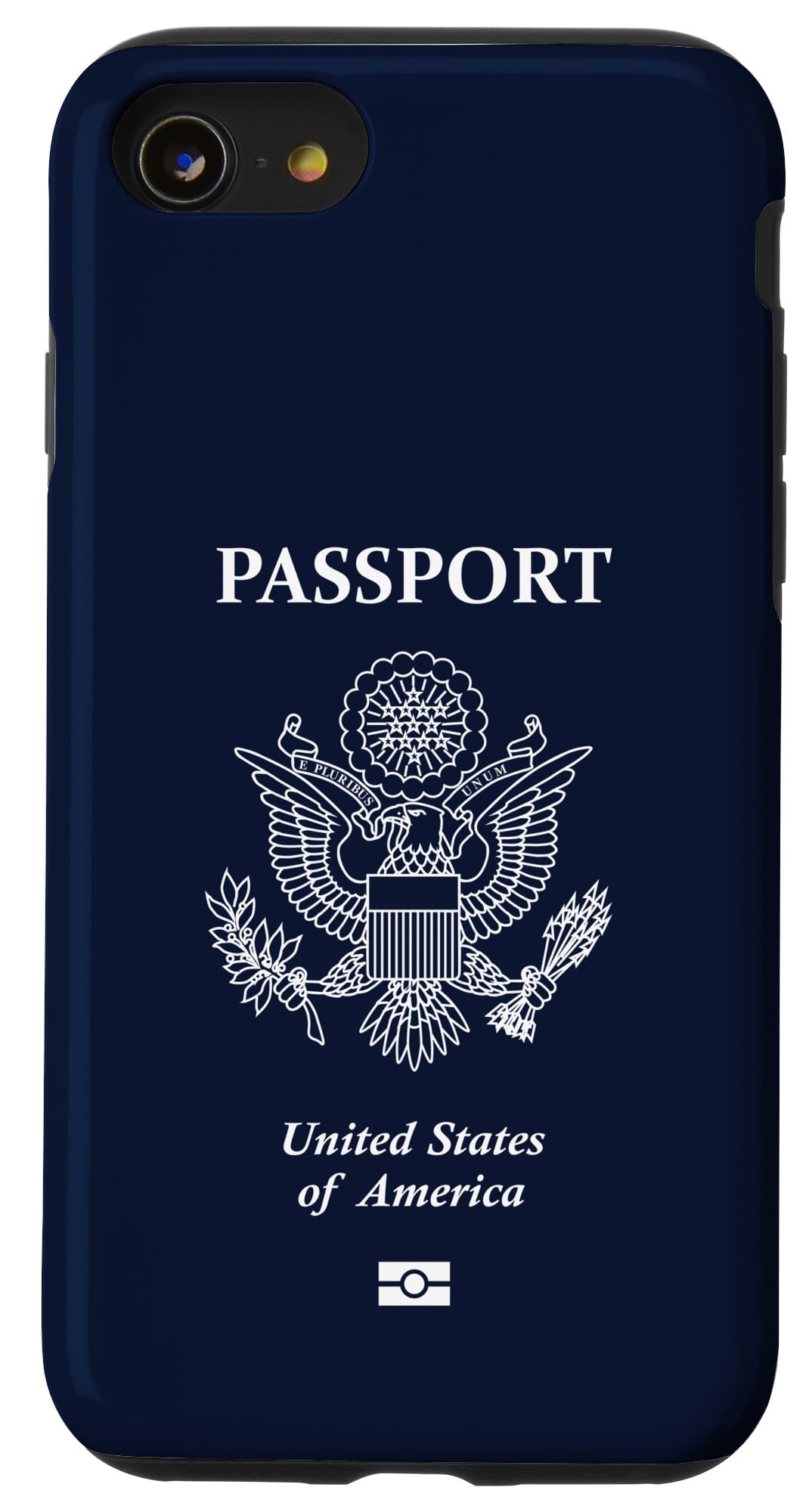 iPhone SE (2020) / 7 / 8 米国、アメリカ、米国パスポート、米国旗。 スマホケース