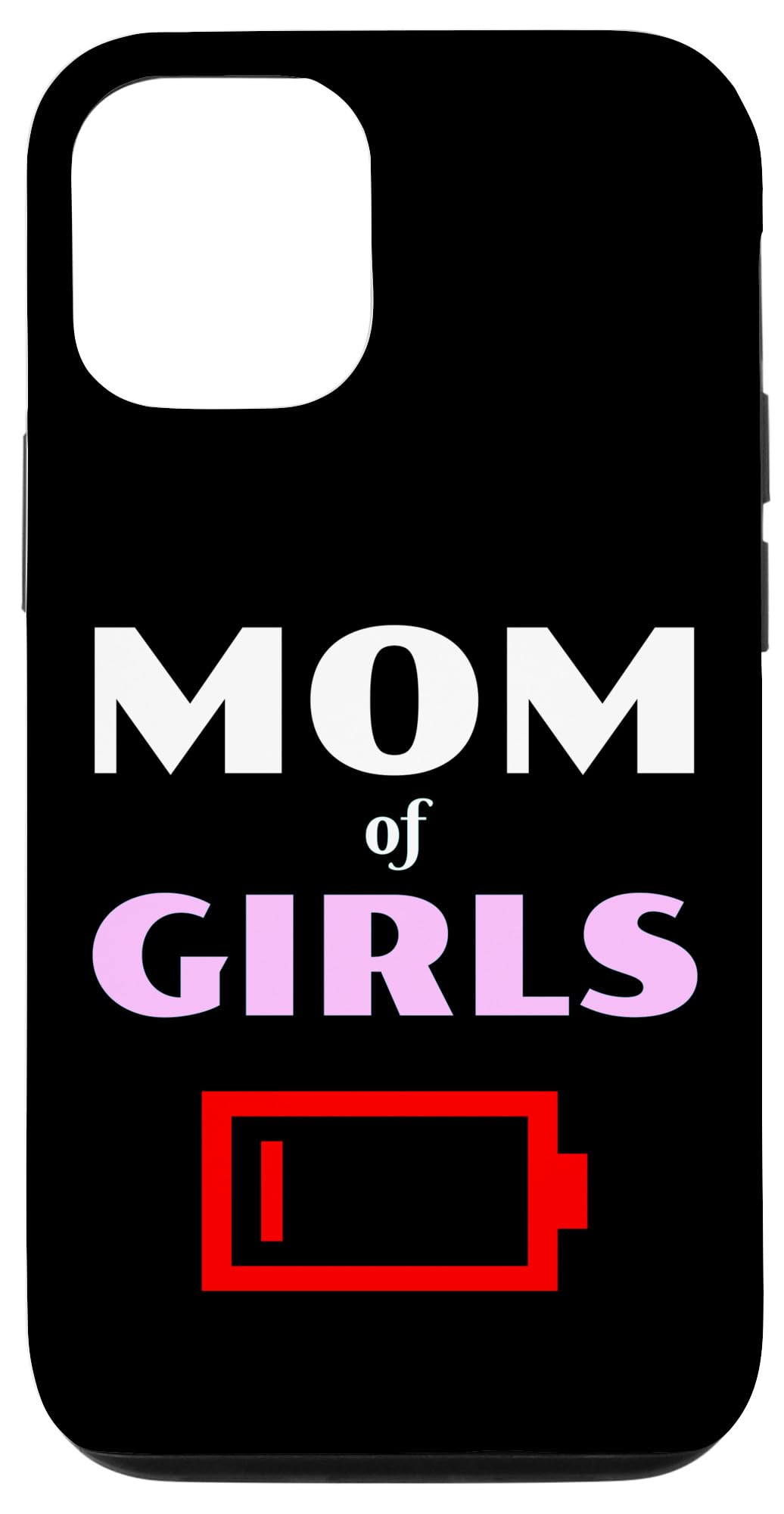 iPhone 15 Pro Tired Mom Of Girls Mother With Daughters おもしろローバッテリー スマホケース