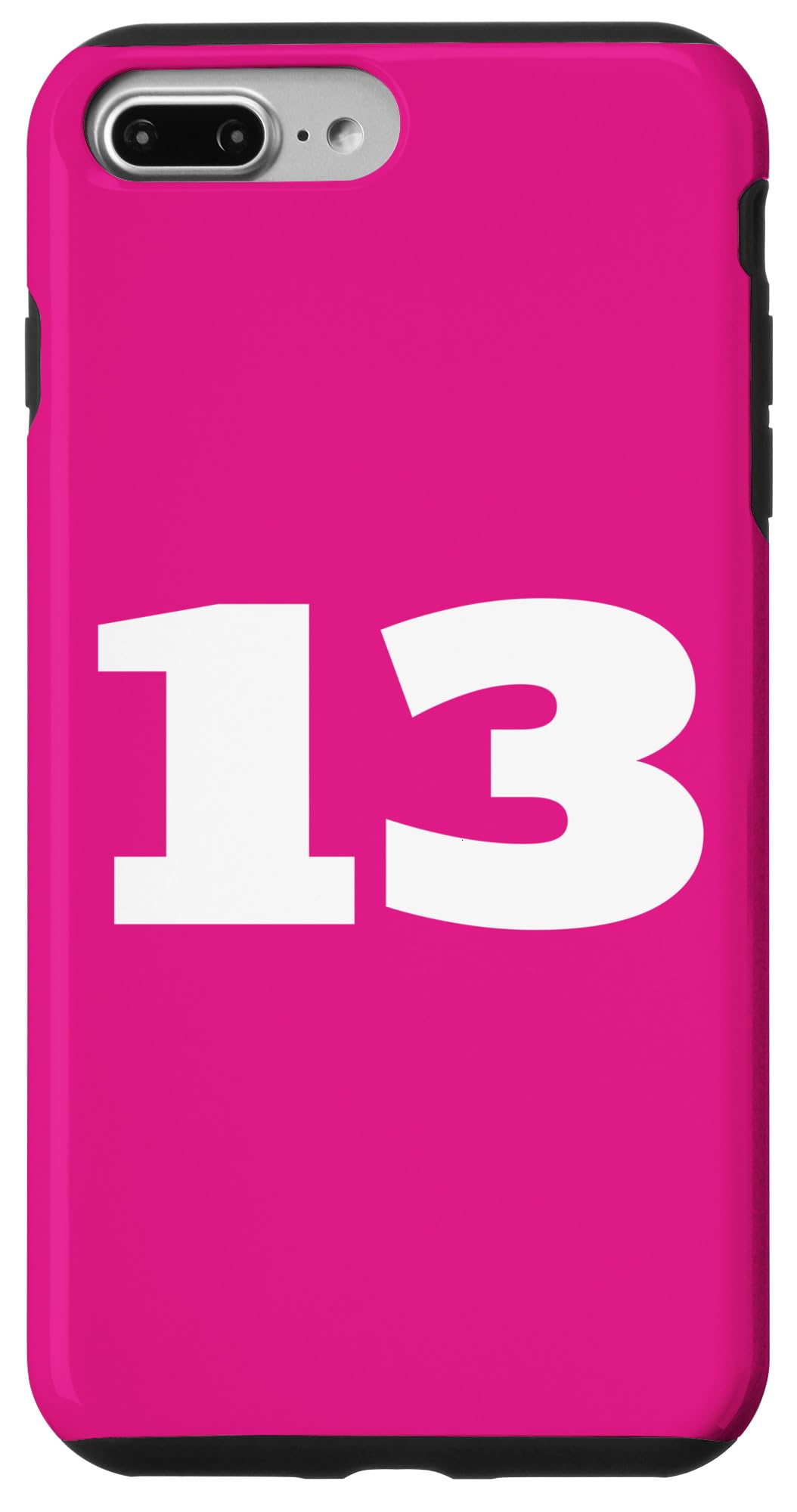 iPhone 7 Plus/8 Plus ナンバー13 Thirteen Sports Team バックプリント お揃い 誕生日 スマホケース