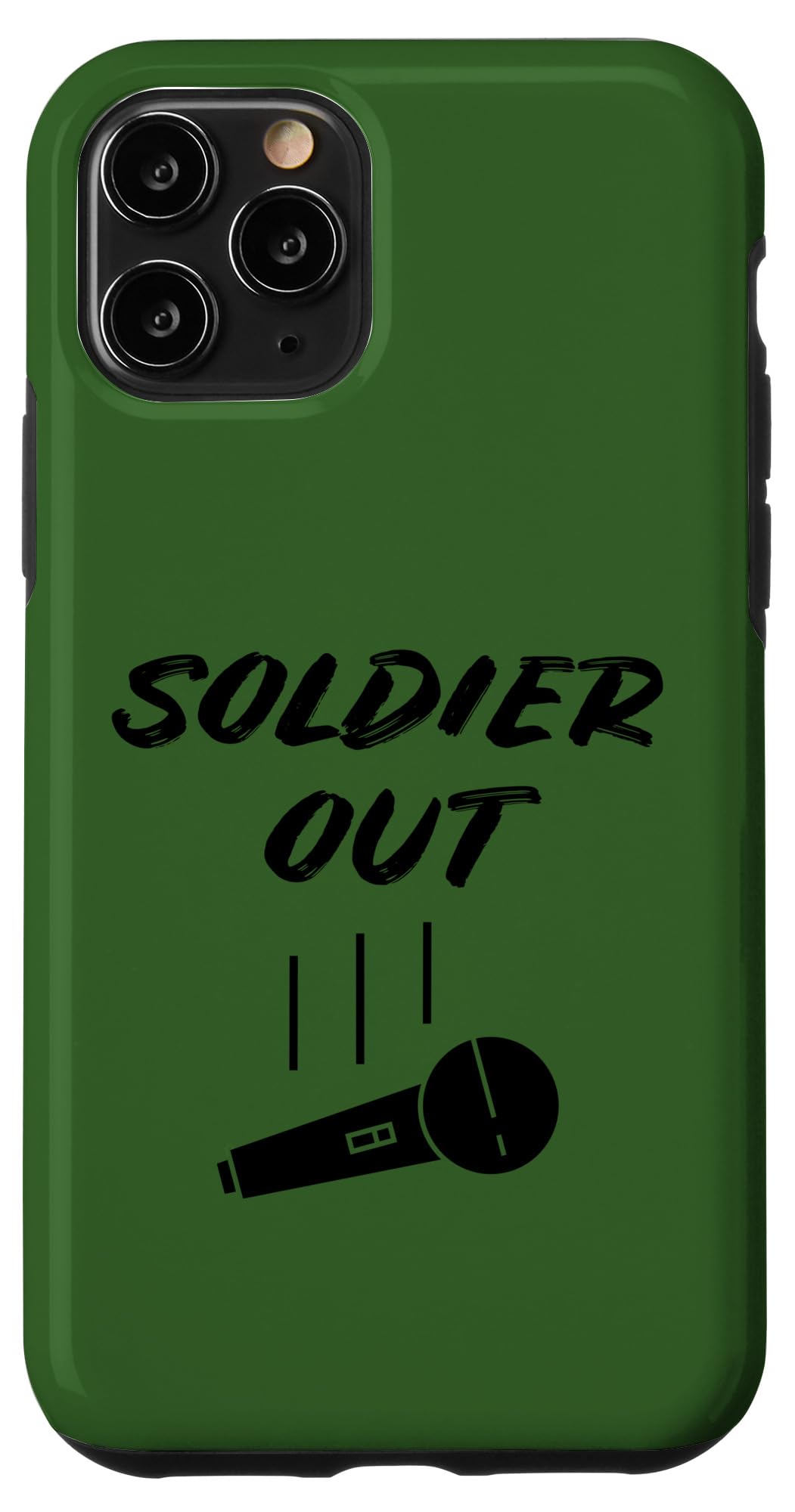 iPhone 11 Pro 退役軍人 兵士 退職 ミリタリー マイク ドロップ 獣医 スマホケース