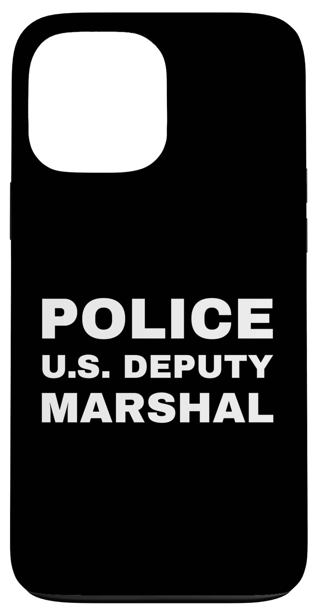 iPhone 13 Pro Max アメリカ警察 副元帥 USMS フロント ビッグホワイトプリント USA スマホケース