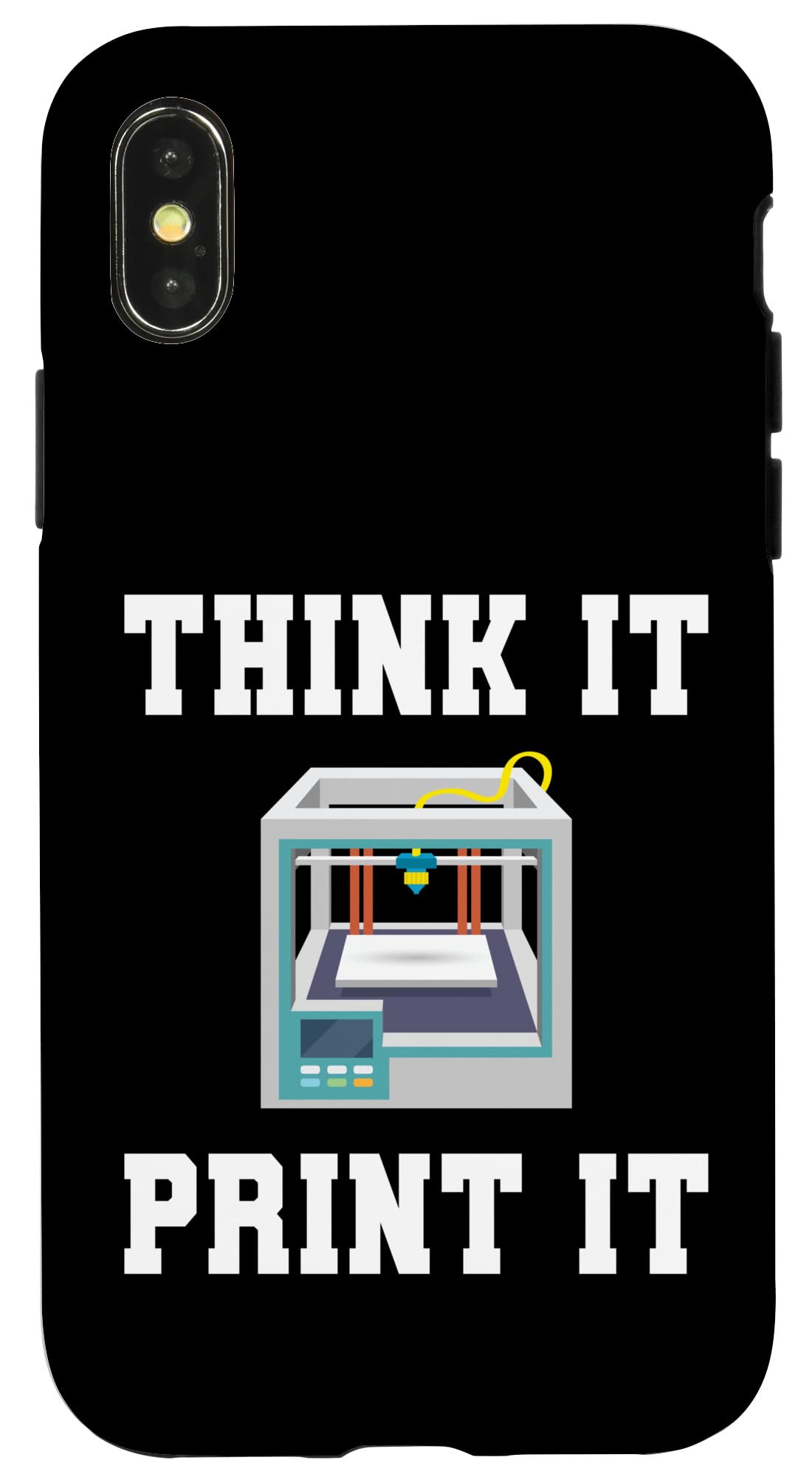 iPhone X/XS Think It Print It 3D印刷機 プリント3Dプリンター スマホケース