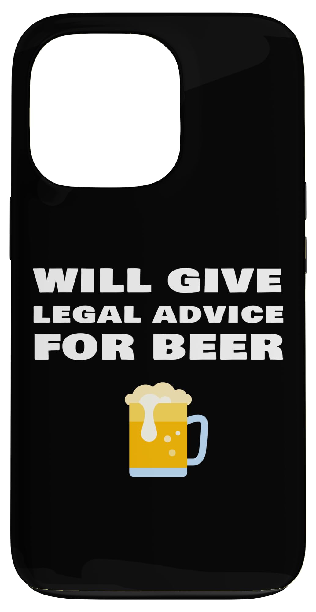 iPhone 13 Pro ビールに法律上のアドバイスを与えます おかしな弁護士 裁判官弁護士 スマホケース