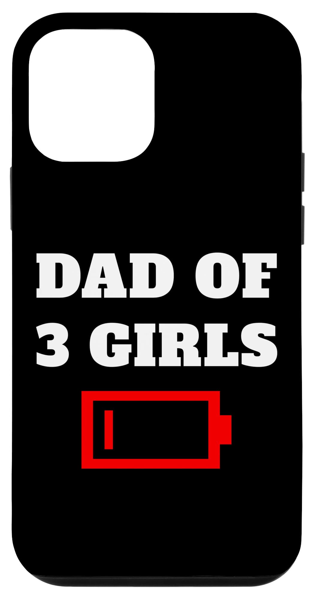 iPhone 12 mini 疲れたお父さん 3人の娘の父 ローバッテリー スマホケース