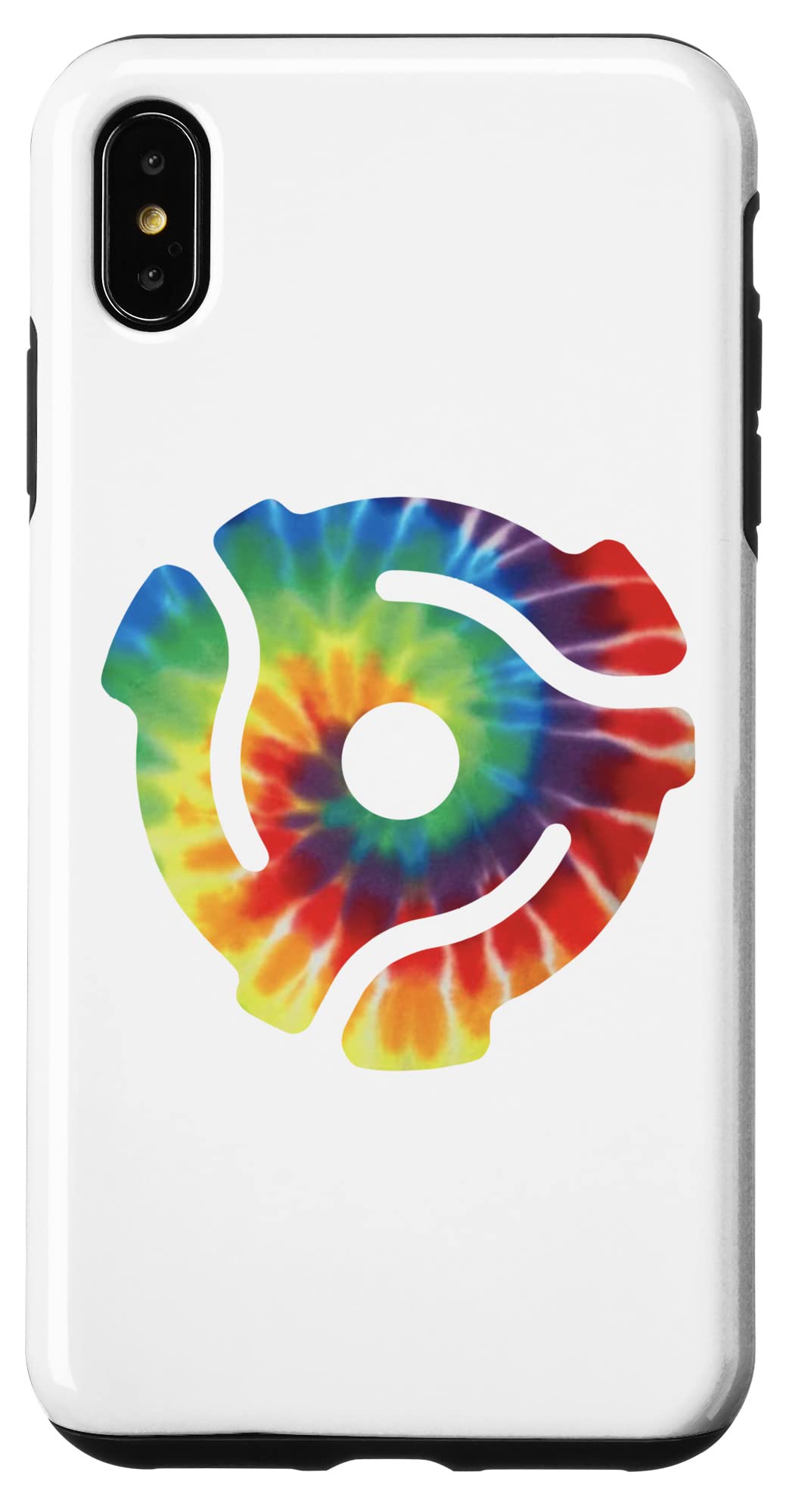 iPhone XS Max 45 Record Adapter 45 Rpm Adapter 45 Spindle Adapter Tie Dye スマホケース