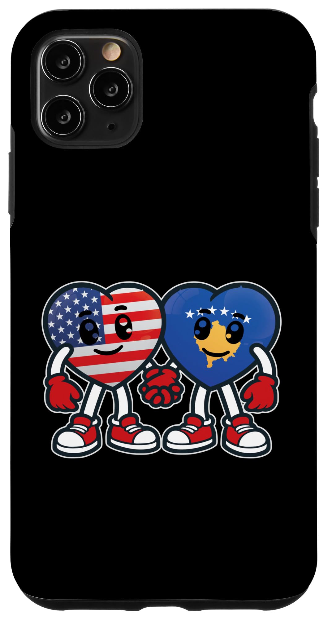 iPhone 11 Pro Max アメリカとコソボのハーツの友情 スマホケース