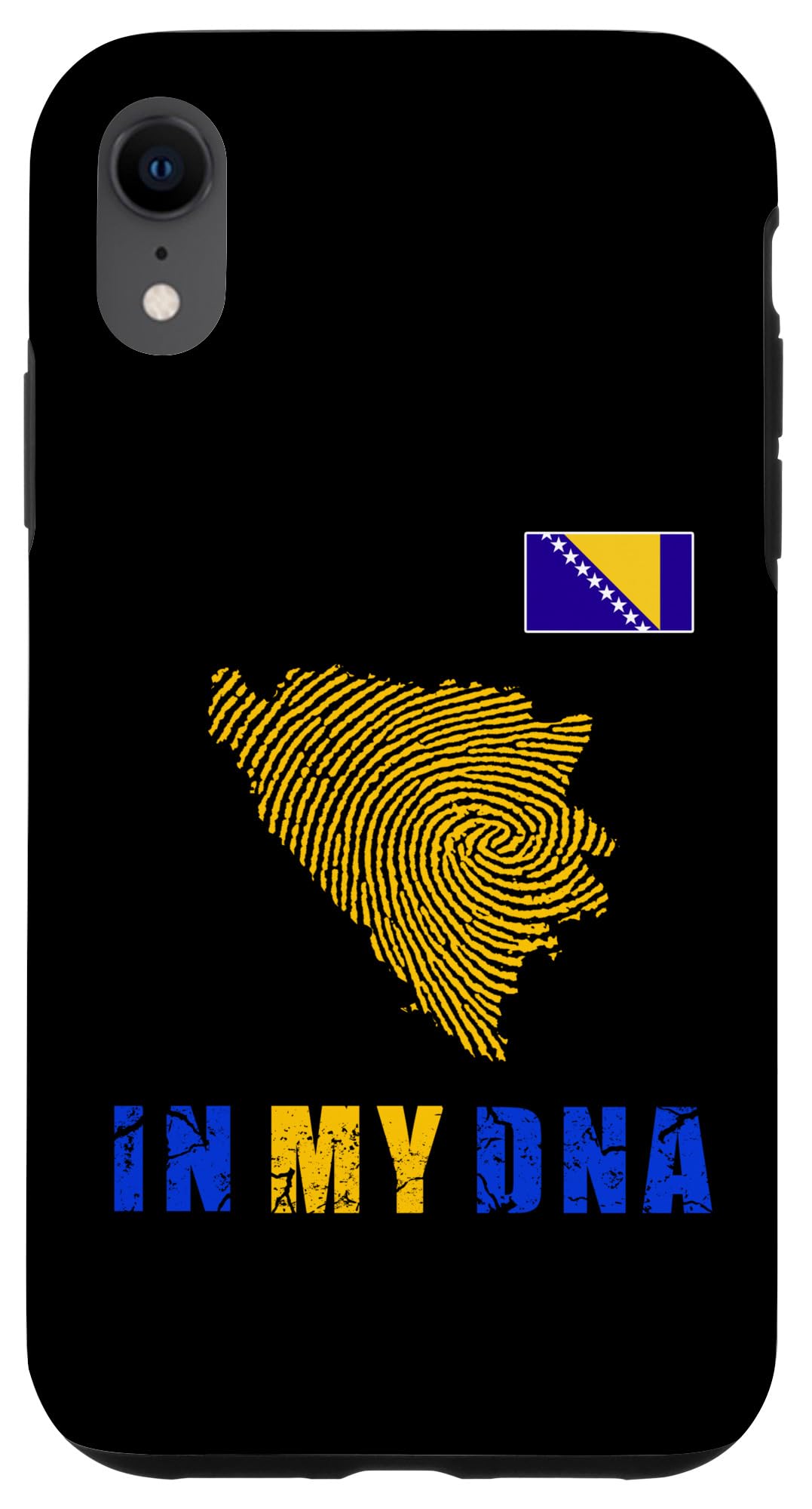 iPhone XR ボスニア・ヘルツェゴビナ ボスニア地図 ボスニア国旗 スマホケース