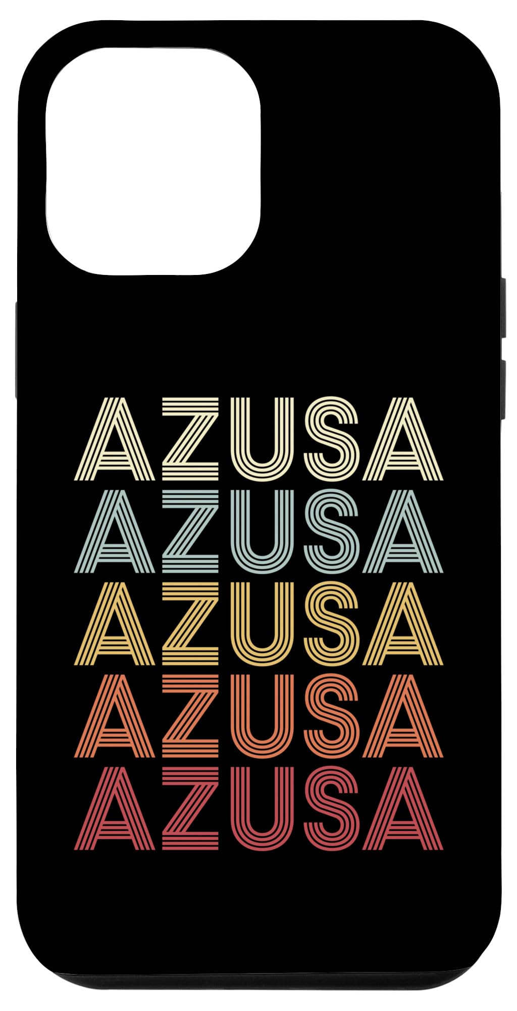 iPhone 14 Plus Azusa California Azusa CA Retro Vintage Text スマホケース