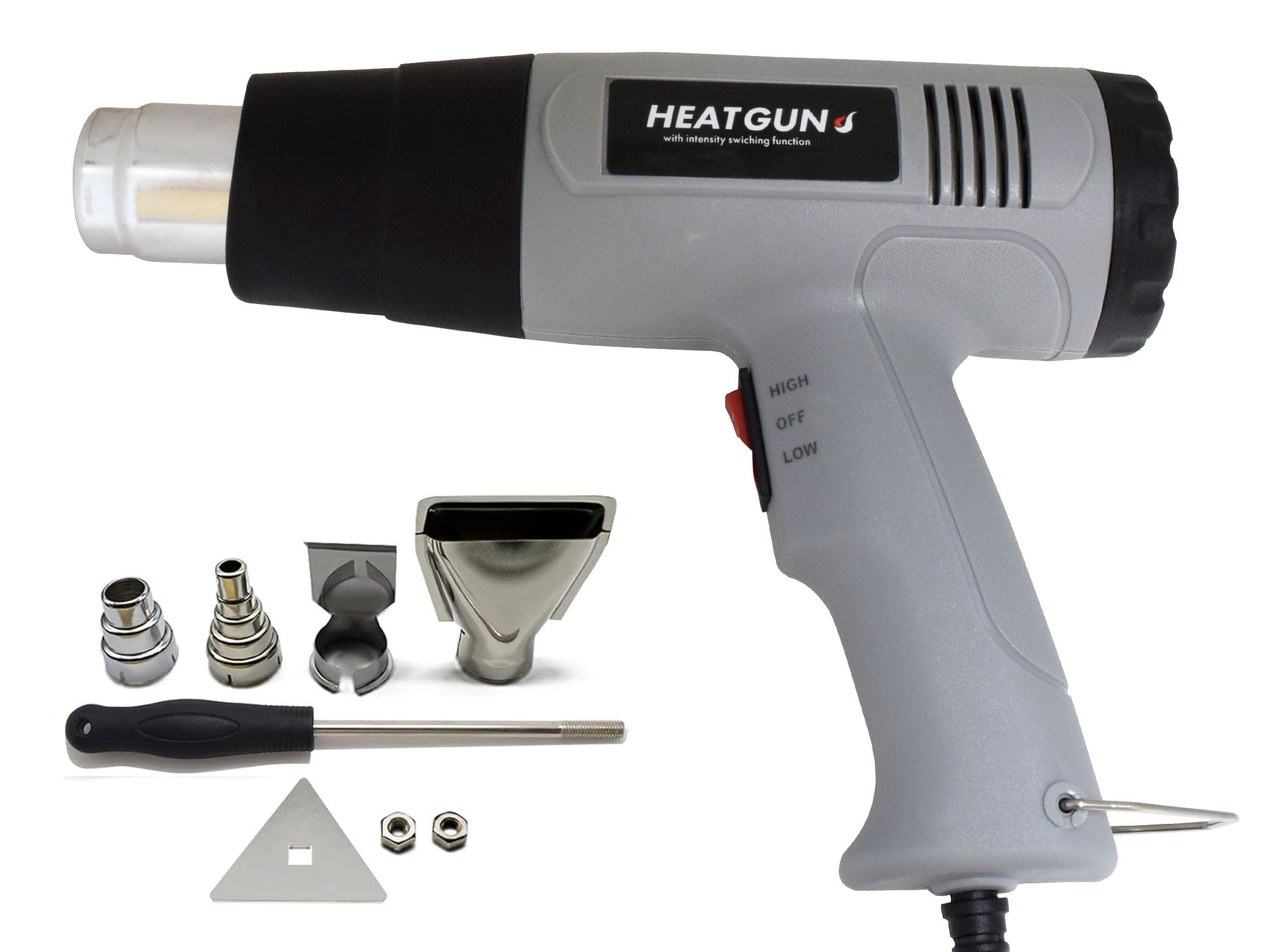 MTK ヒートガン 熱っぽい火器 ヒートエアガン 豪然たる 2座標軸風速 最大限度600℃ 4類概念ノズル付 熱っぽい空気銃 風量うつり変わり役立つこと 熱風機 差し押さえ付 ３角形スクレーバー付 PSE其れ相応品 日本語取扱説明書