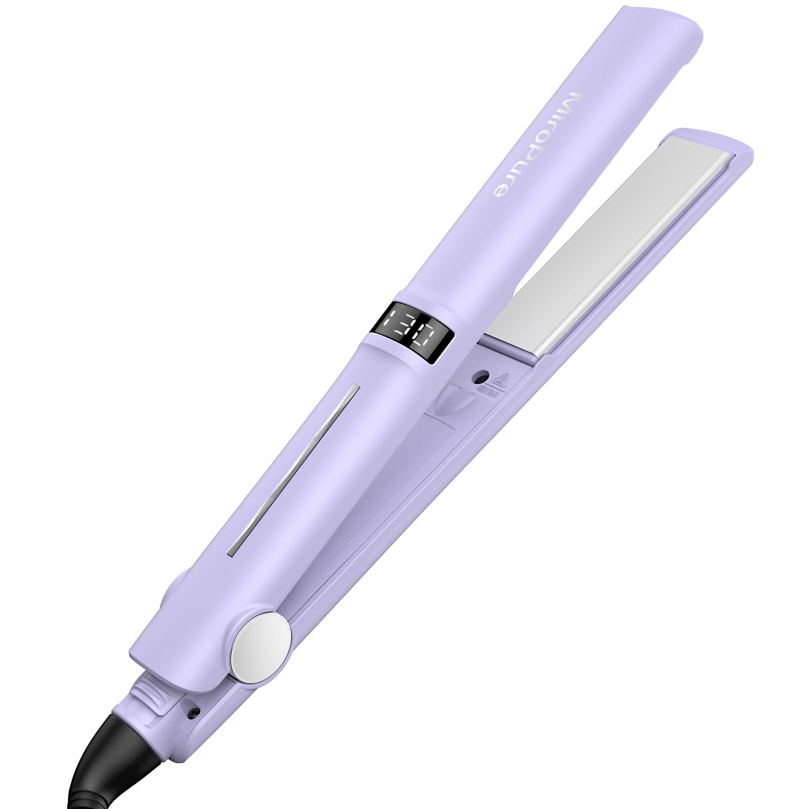 Miropure 髪の毛鉄 引っ切り無い鉄 25粍一皿 2way さっ引くイオン 130℃～230℃体温合わせる LCDデジタル見せびらかす ワンタッチ鍵を掛ける 360度回転させる吊りひも 自動小銃ワット数オフ ヘアストレートナー