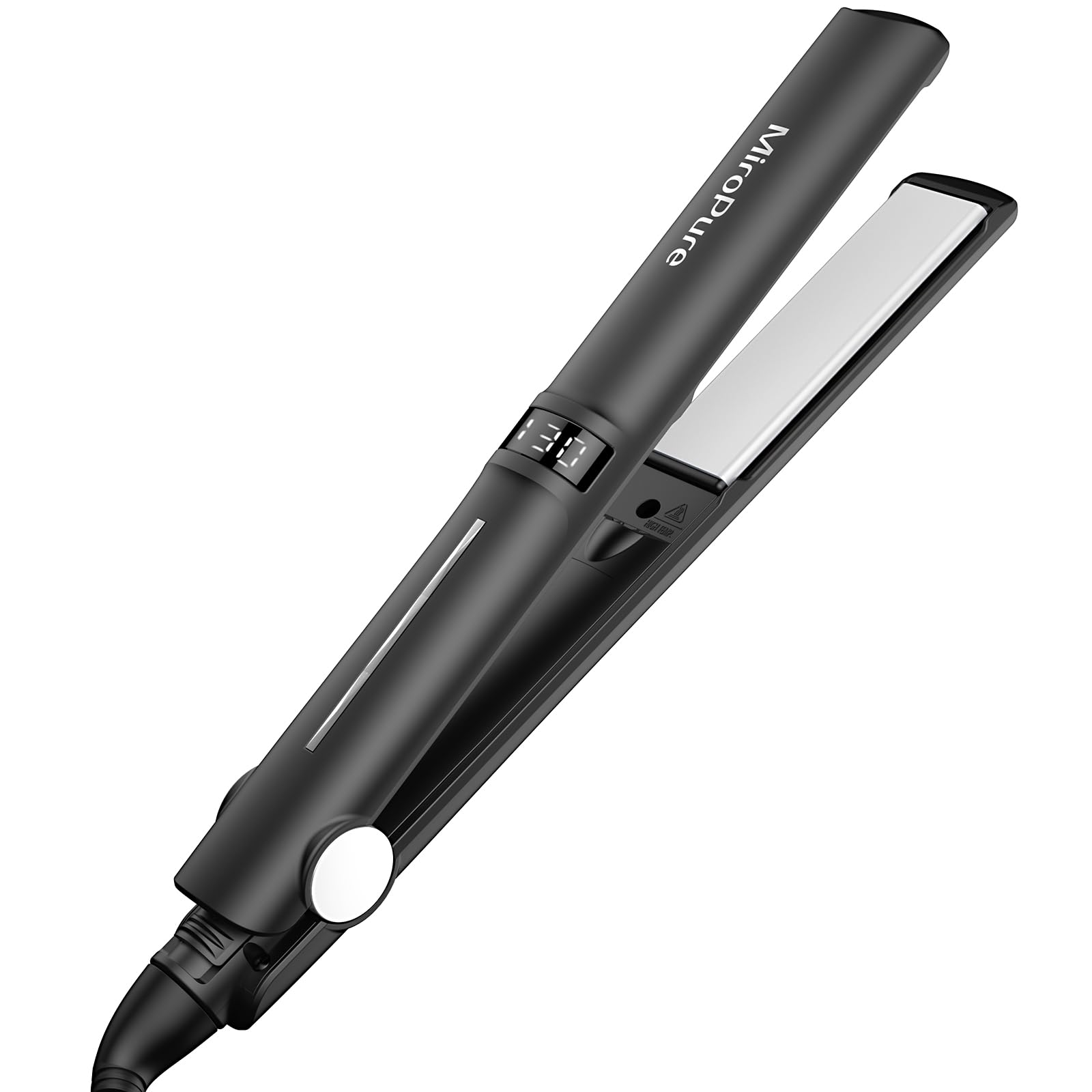 Miropure 髪の毛鉄 引っ切りない鉄 25粍一皿 2way さっ引くイオン 130℃～230℃気温自然調整 LCDデジタル見せびらかす ワンタッチ鍵を掛ける 360度回転させる吊りひも 自動小銃ワット数オフ ヘアストレートナー スマートフォン・タブレット-スマートフォン・携帯電話アクセサリー-ケース・カバー