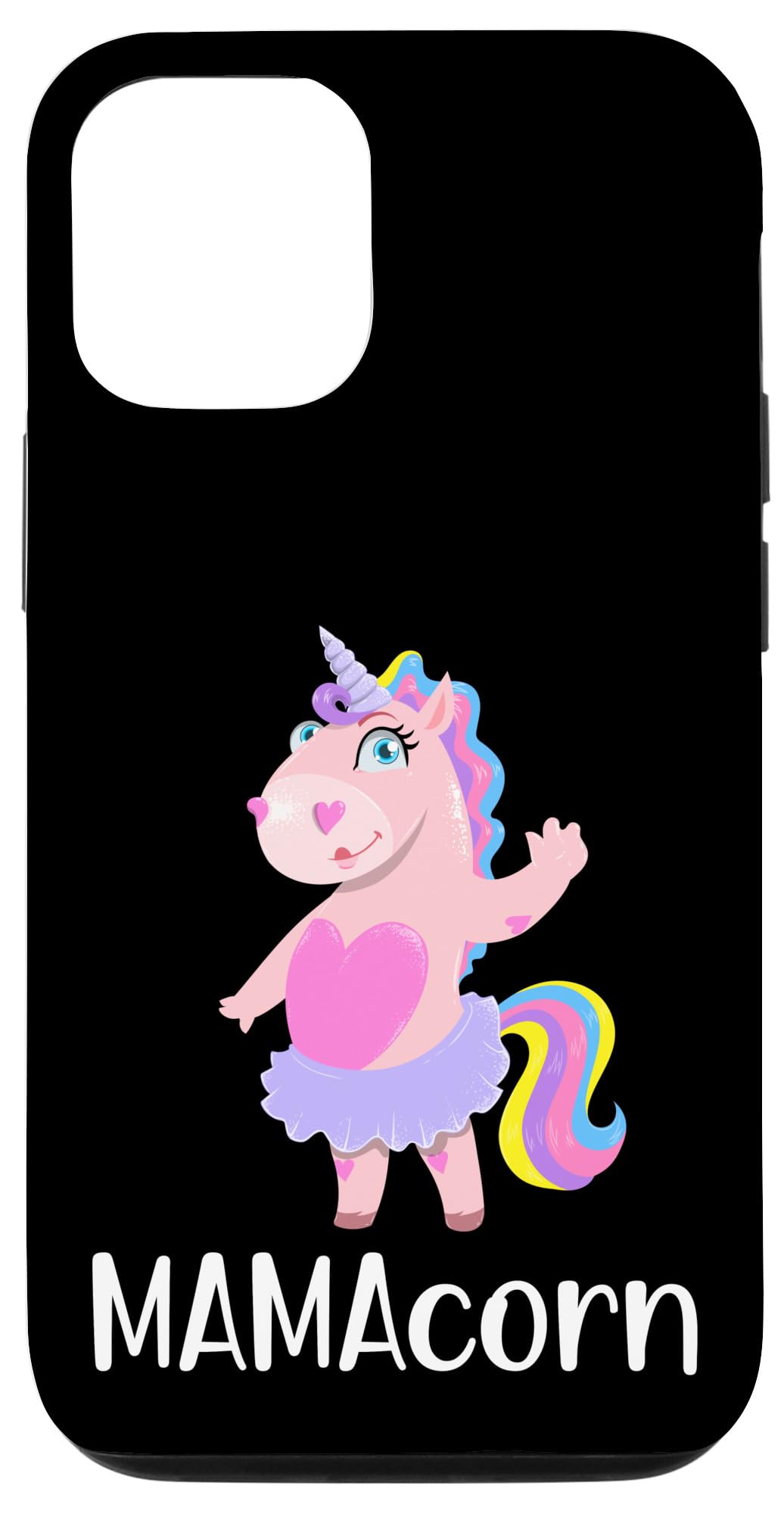 iPhone 12/12 Pro MAMAcorn 母 ユニコーン ママ 母の日 ママ しゃれ スマホケース