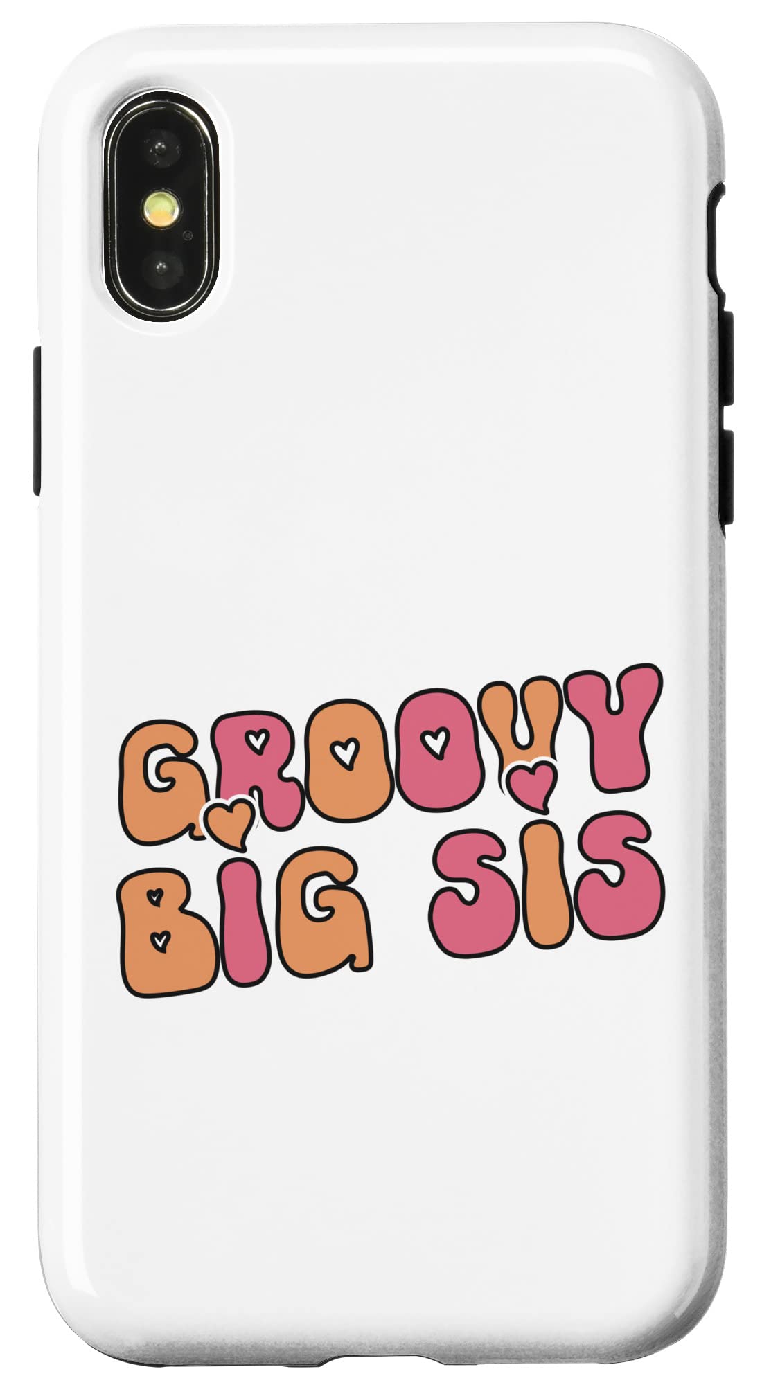 iPhone X/XS Groovy Big Sis Hippie Big Sis Retro Groovy Big Sis 60s 70s スマホケース