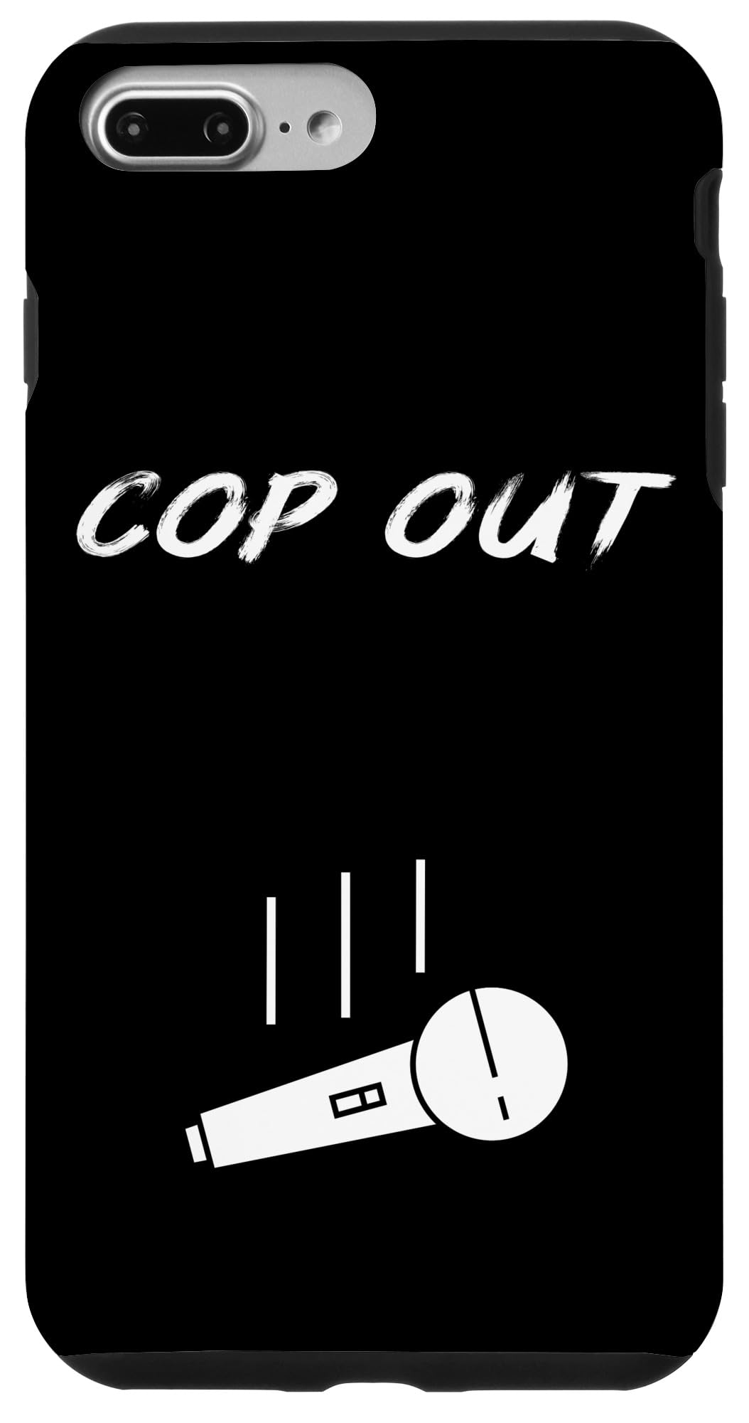 iPhone 7 Plus/8 Plus 退職警官 警官 退職 マイクドロップ スマホケース
