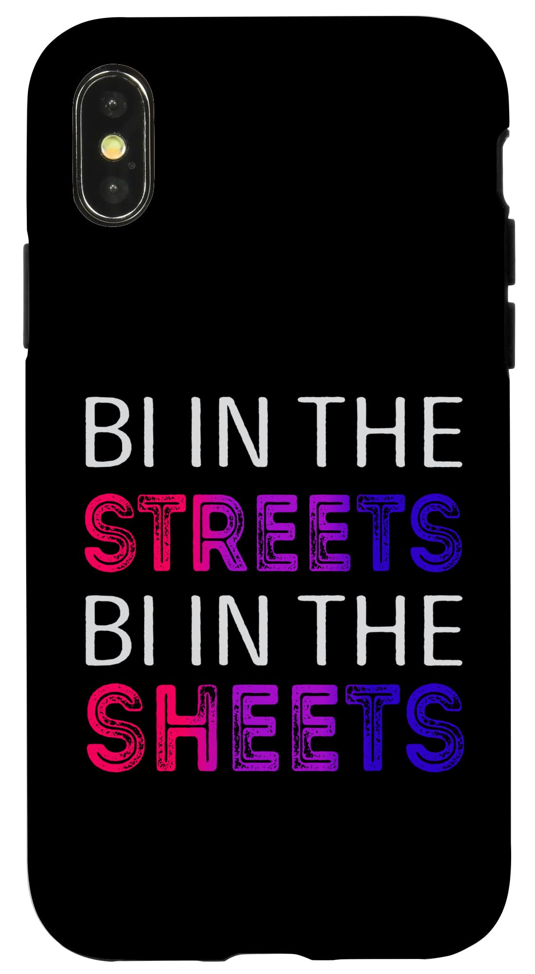 iPhone X/XS Bi in the Streets Bi in the Sheets スマホケース