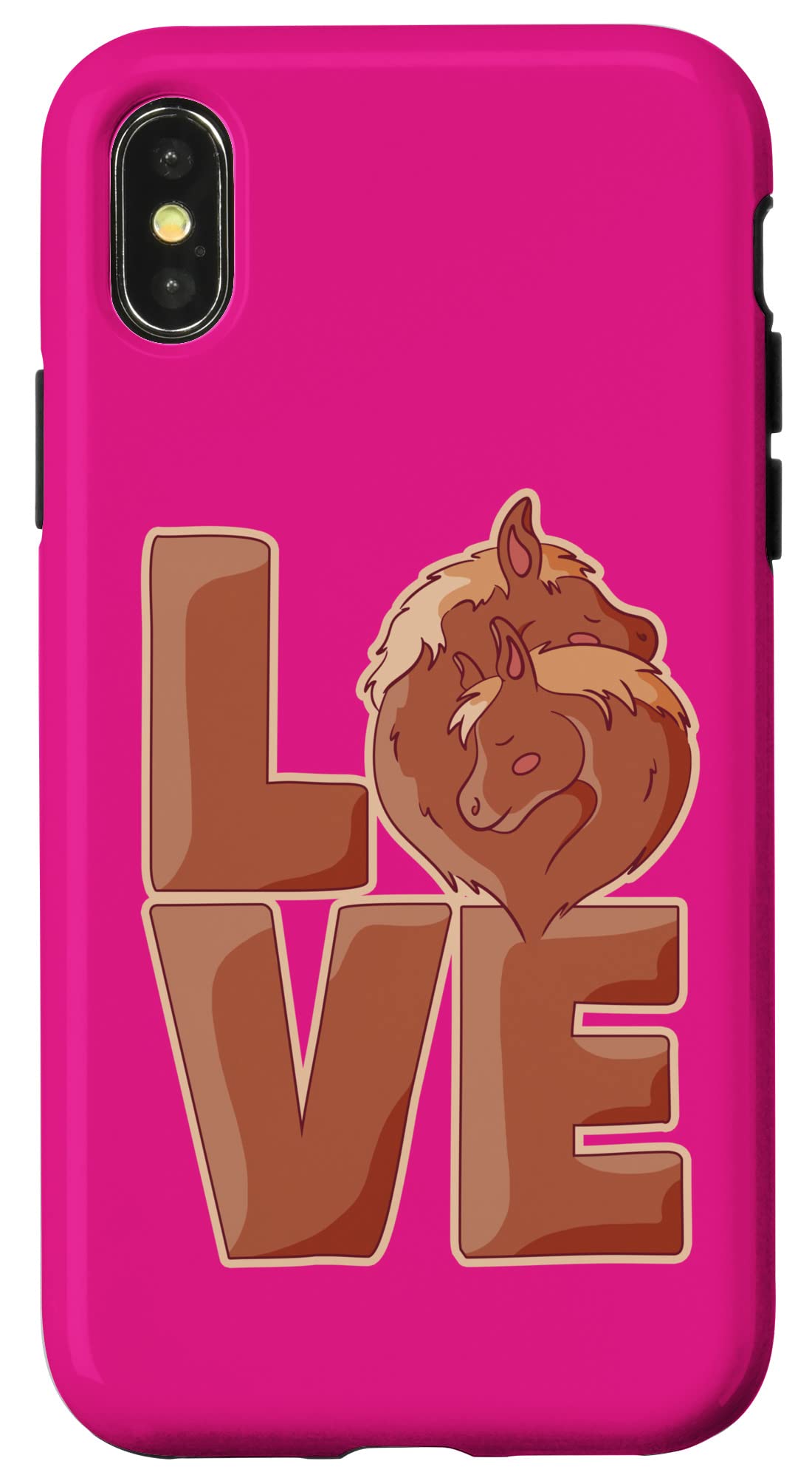 iPhone X/XS Horse Lover - I Love Horses - 乗馬 スマホケース